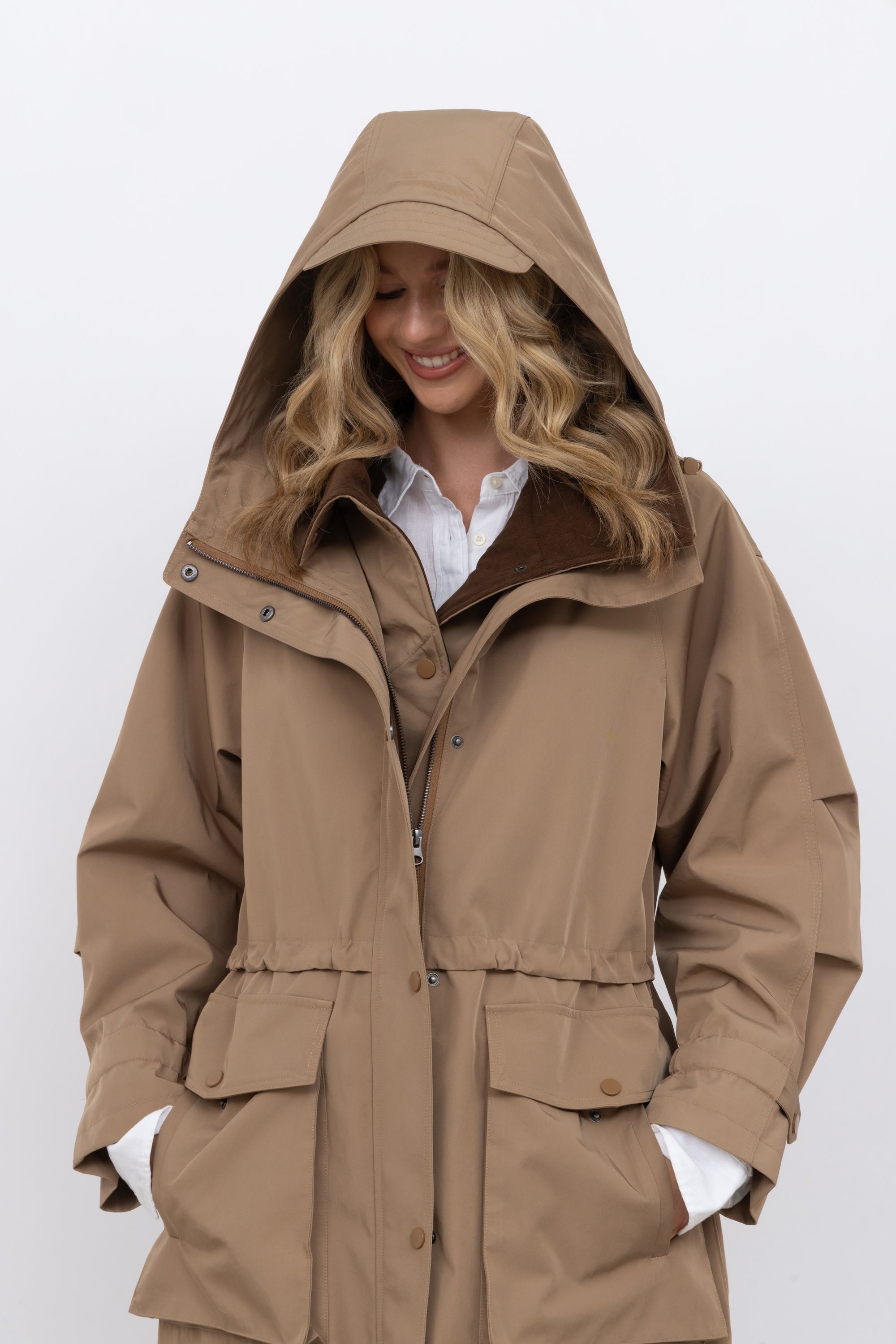 Long Parka in Camel – Urbancode London