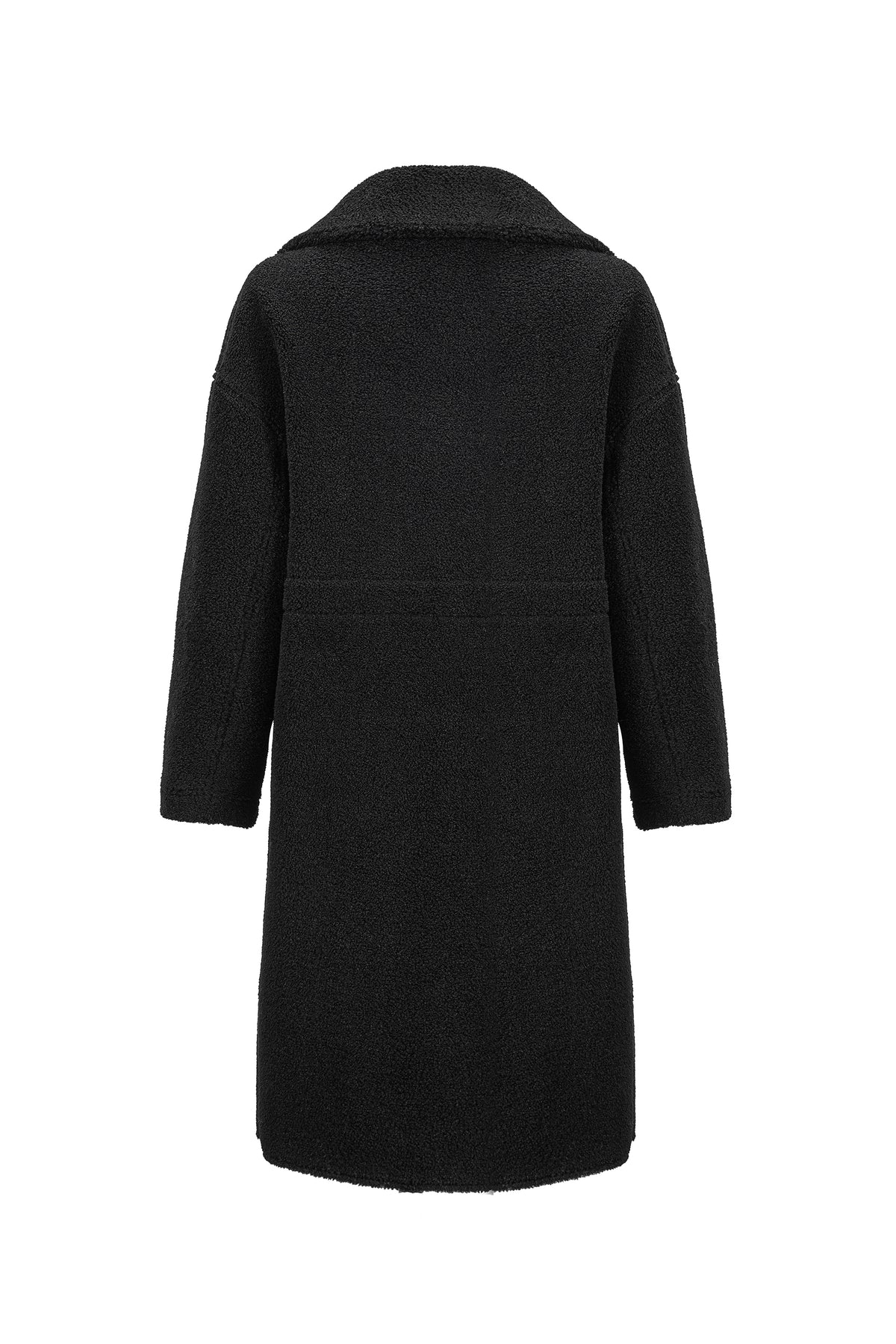 Reversible Teddy-Coat in Black