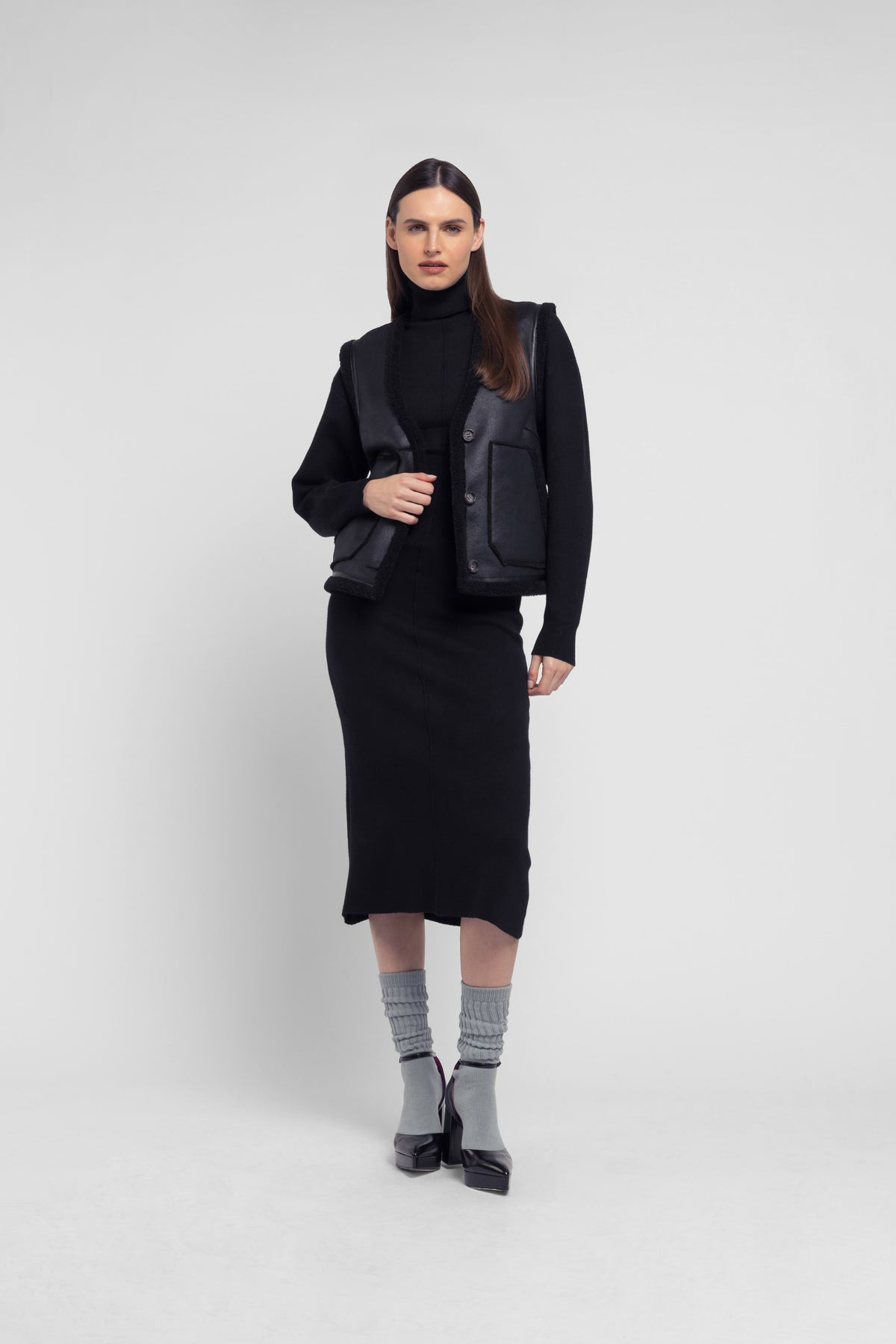 Reversible Waistcoat in Black