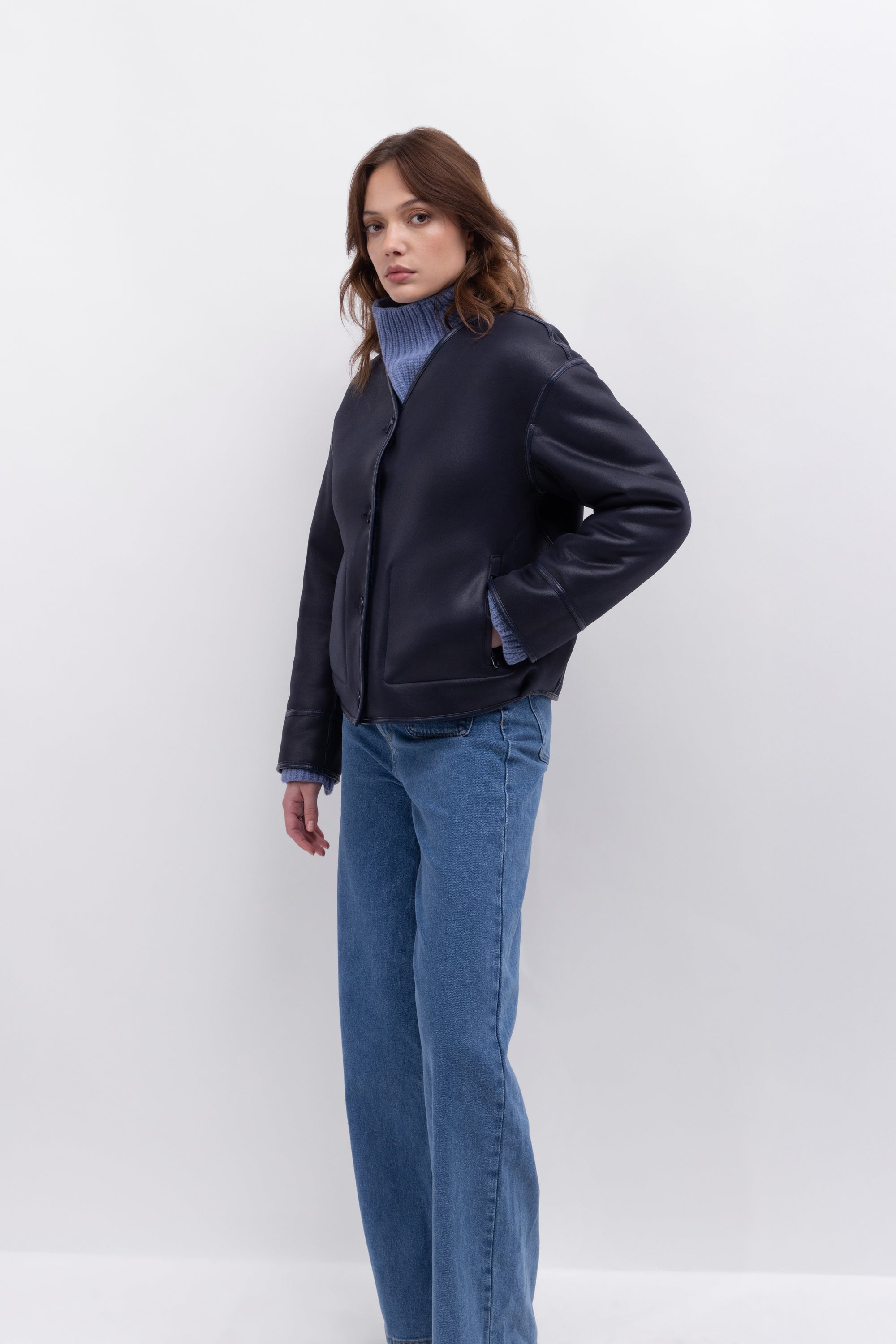 Reversible Blouson in Navy