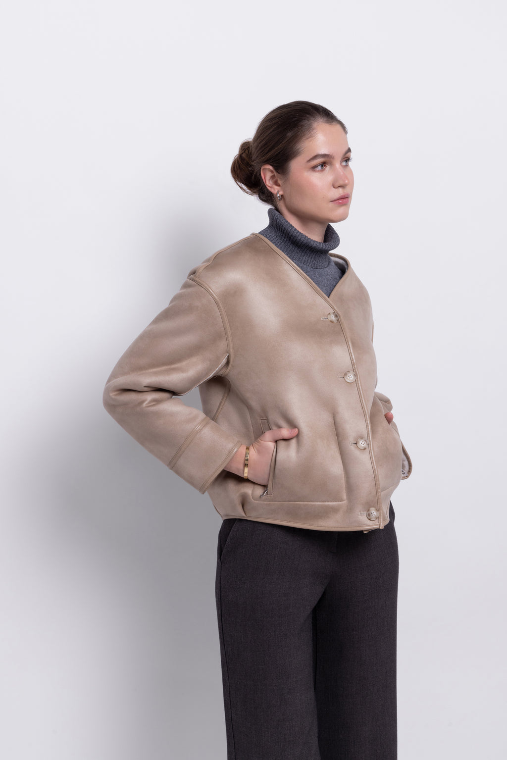 Reversible Blouson in Rice