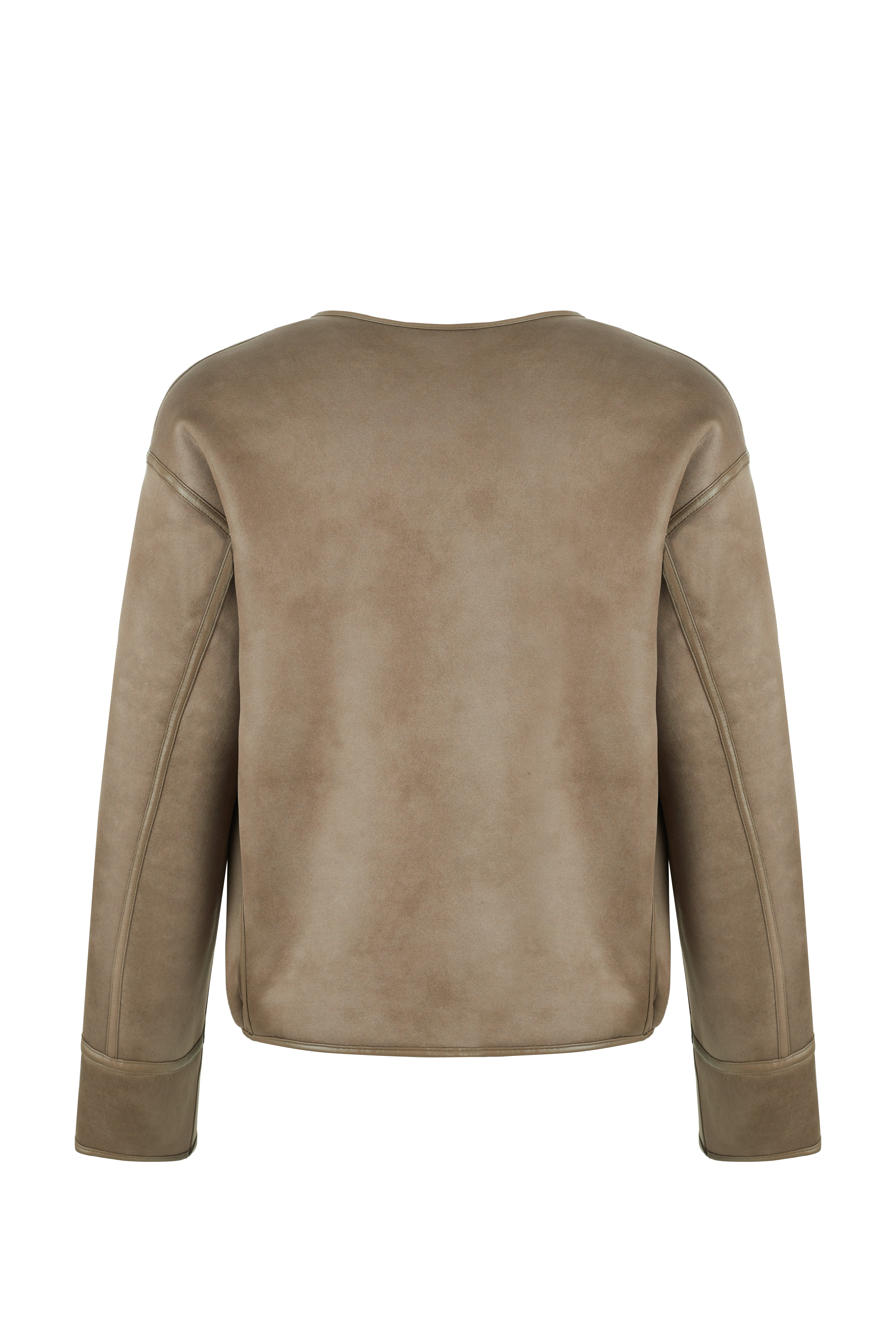 Reversible Blouson in Taupe