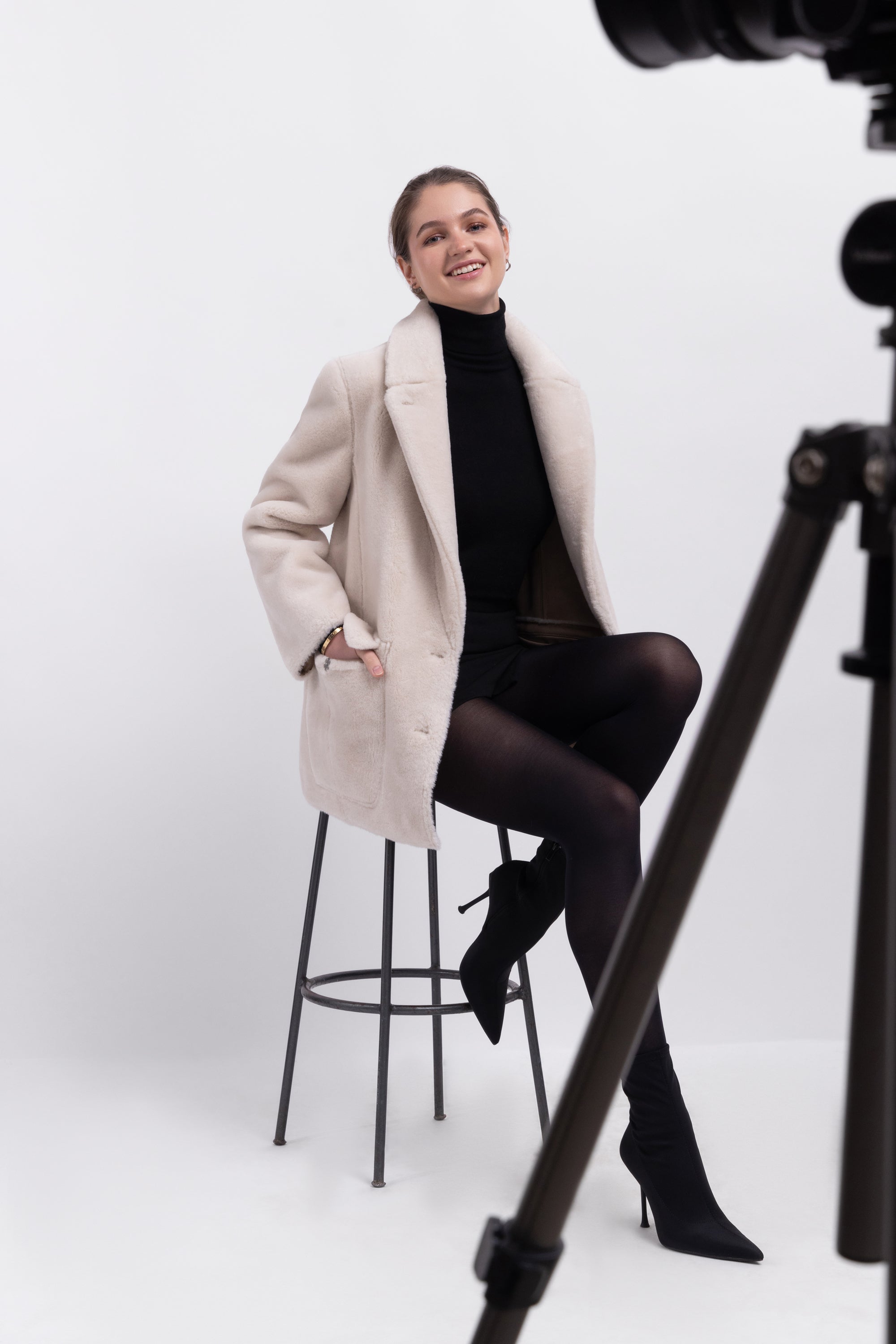 Reversible Blazer in Rice