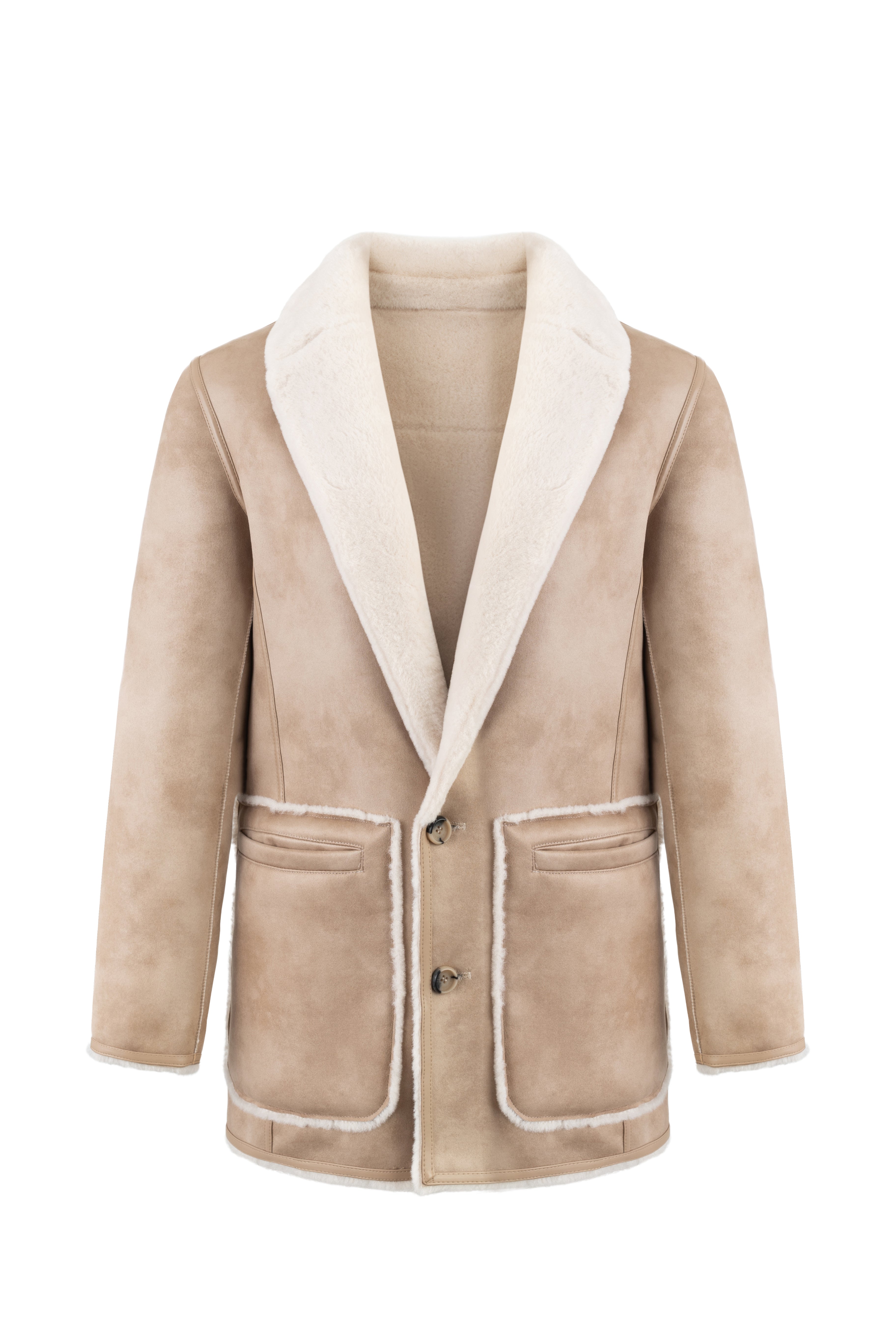 Reversible Blazer in Rice