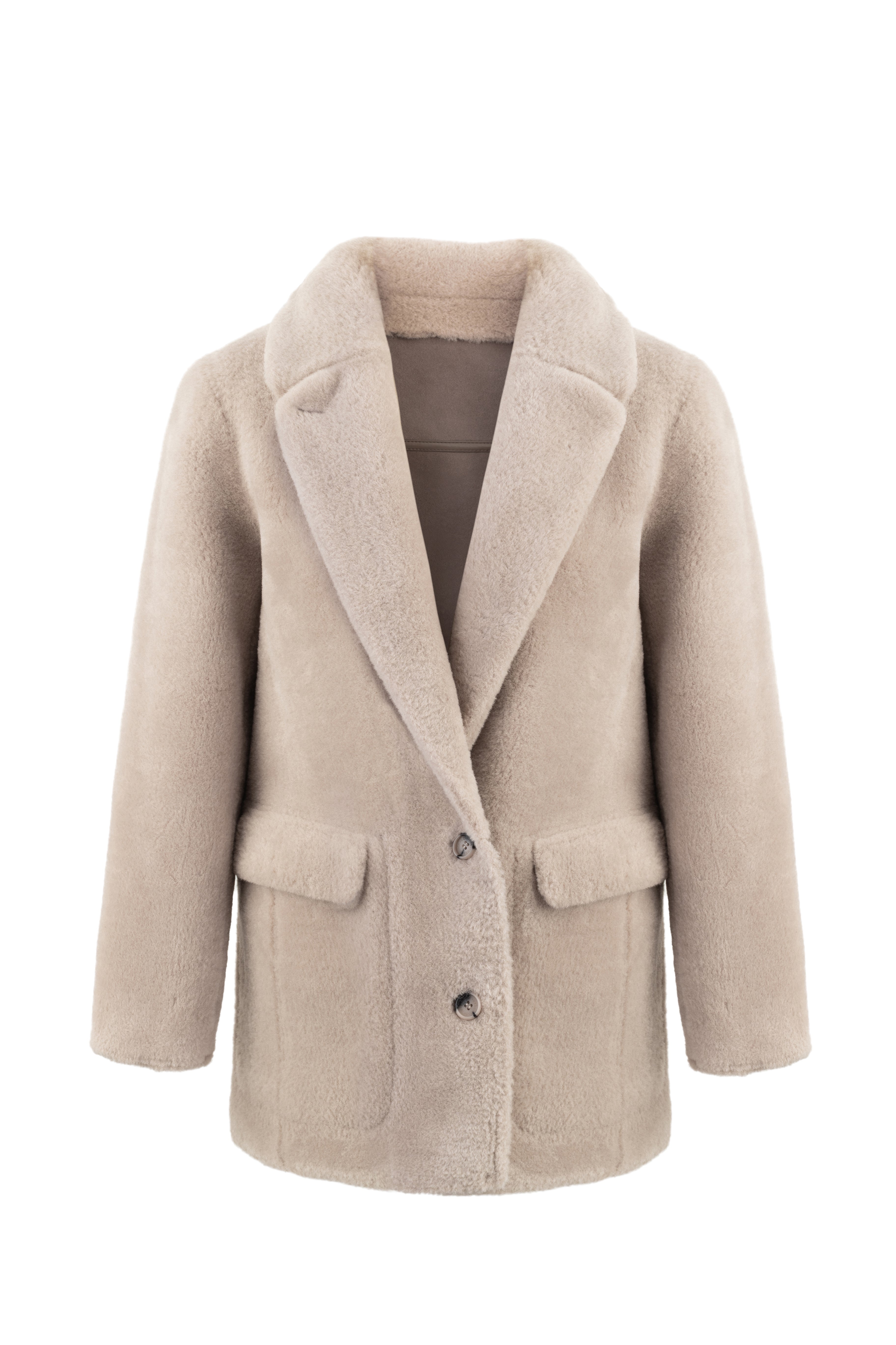 Reversible Blazer in Taupe