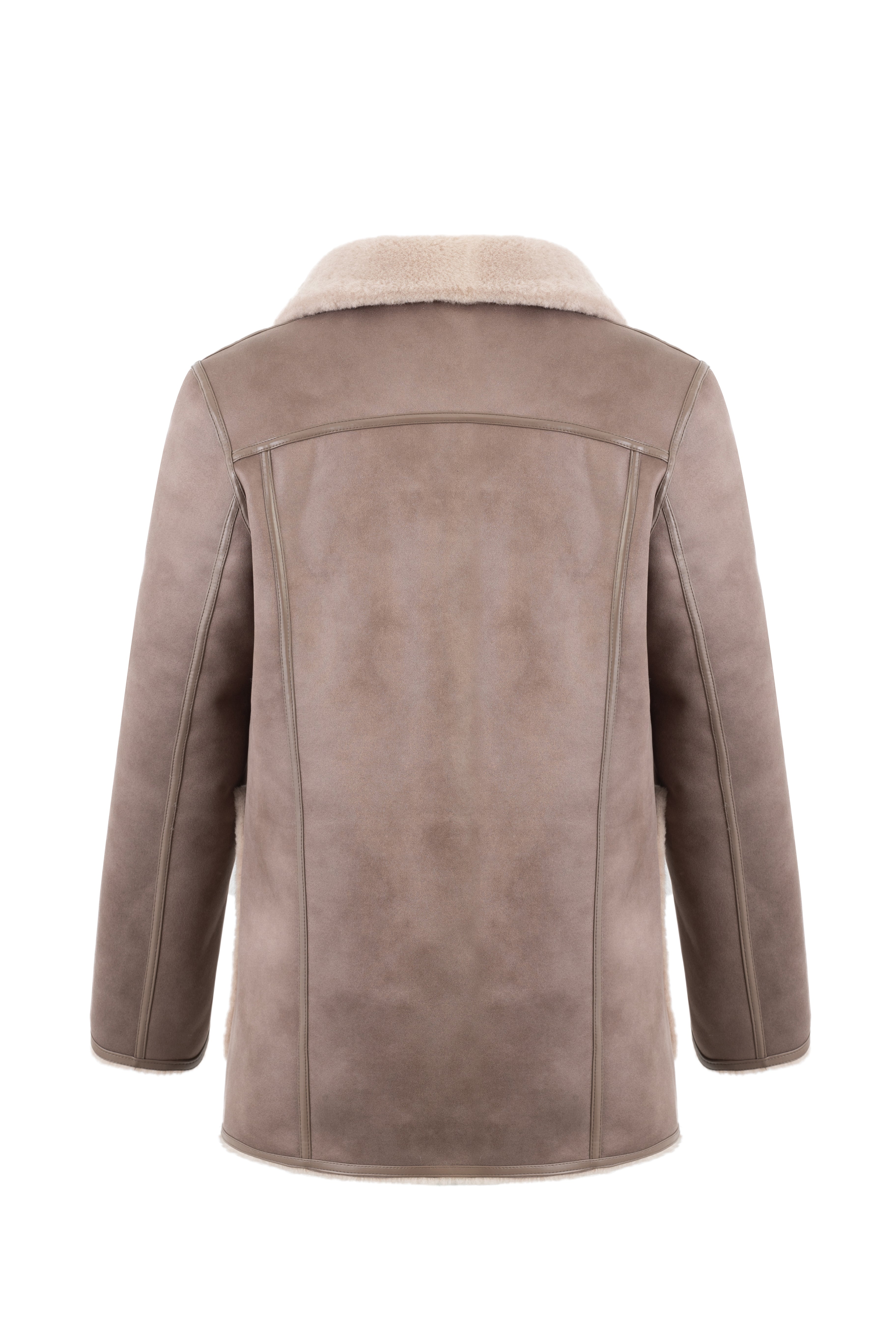 Reversible Blazer in Taupe