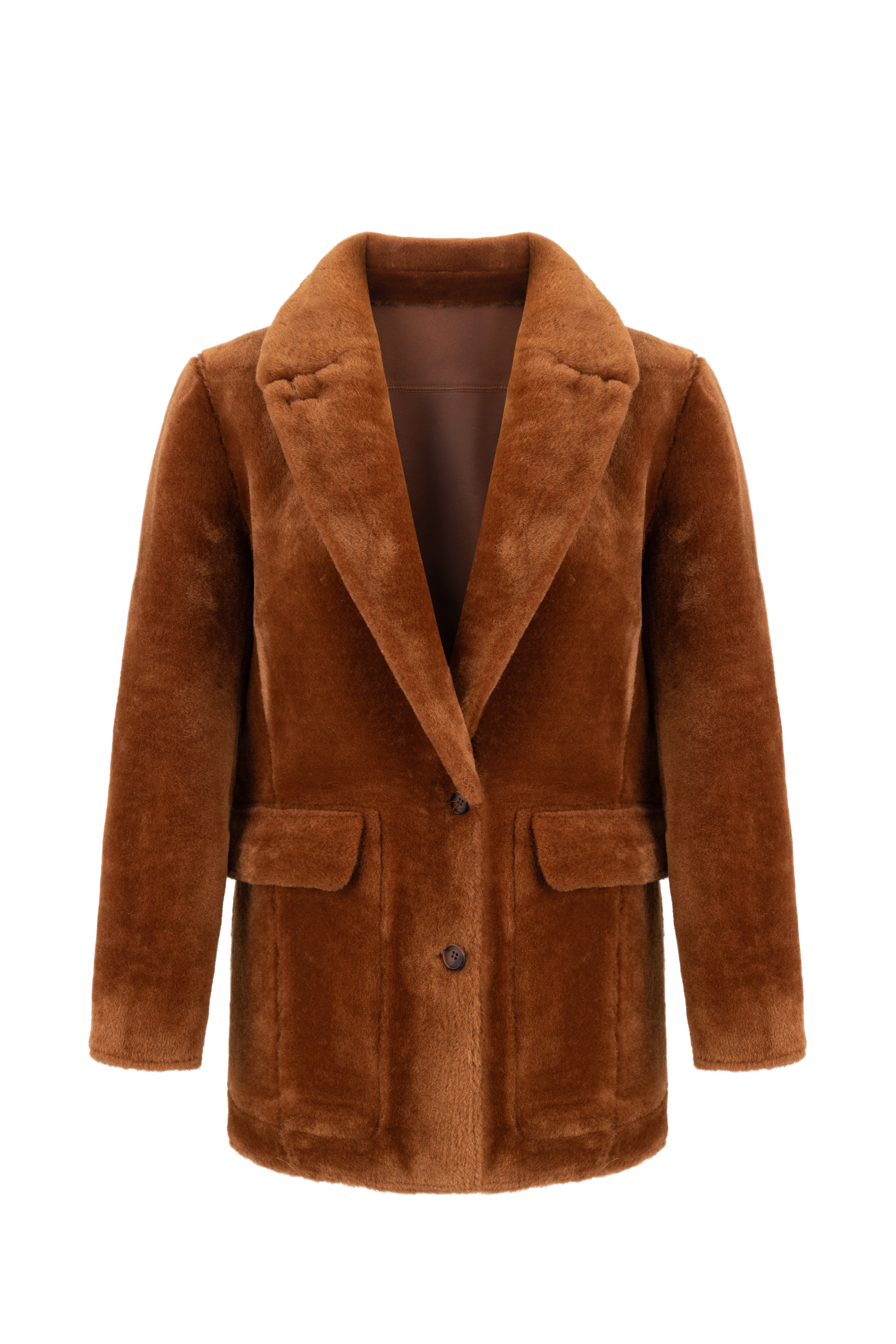 Reversible Blazer in Toffee