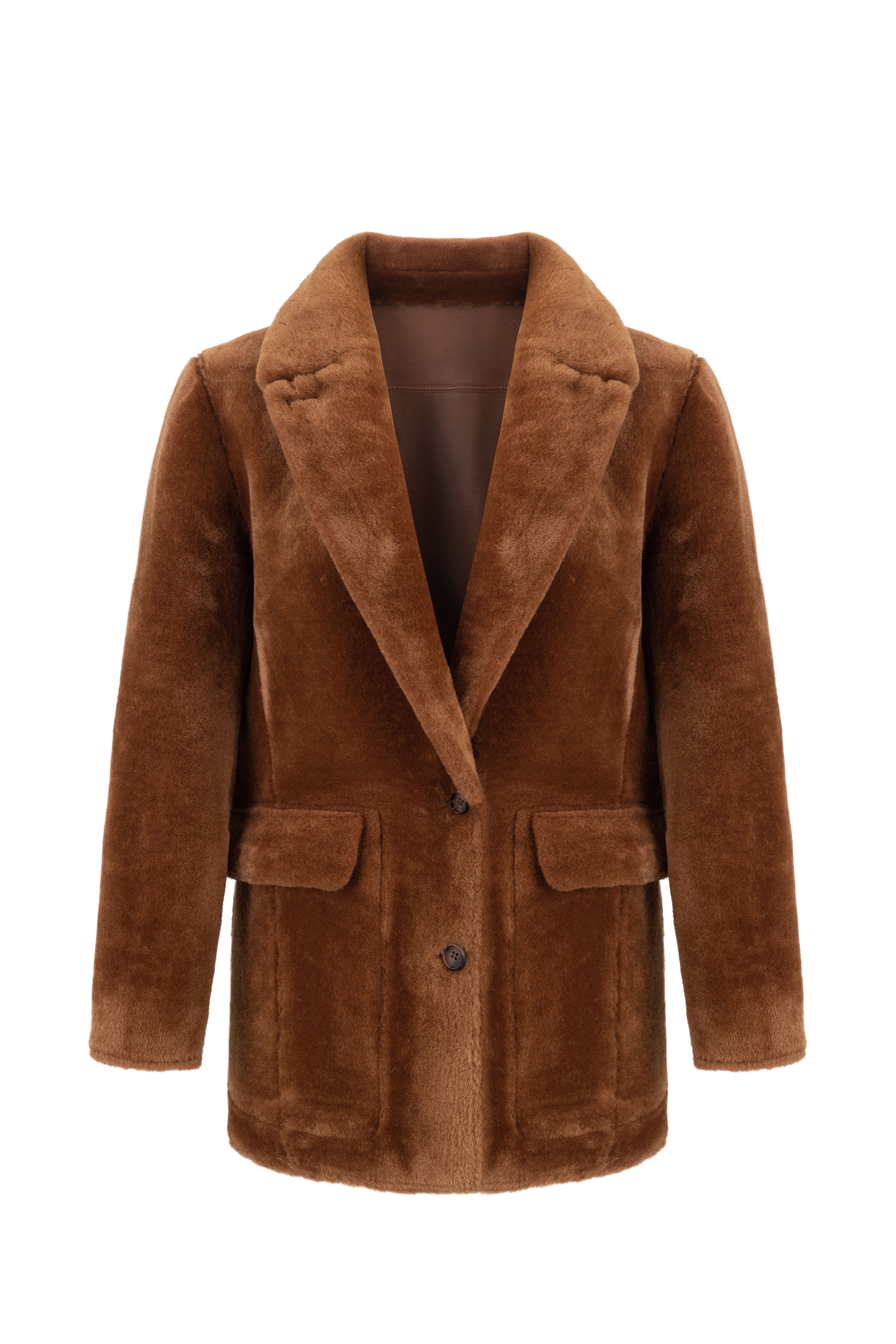 Reversible Blazer in Toffee