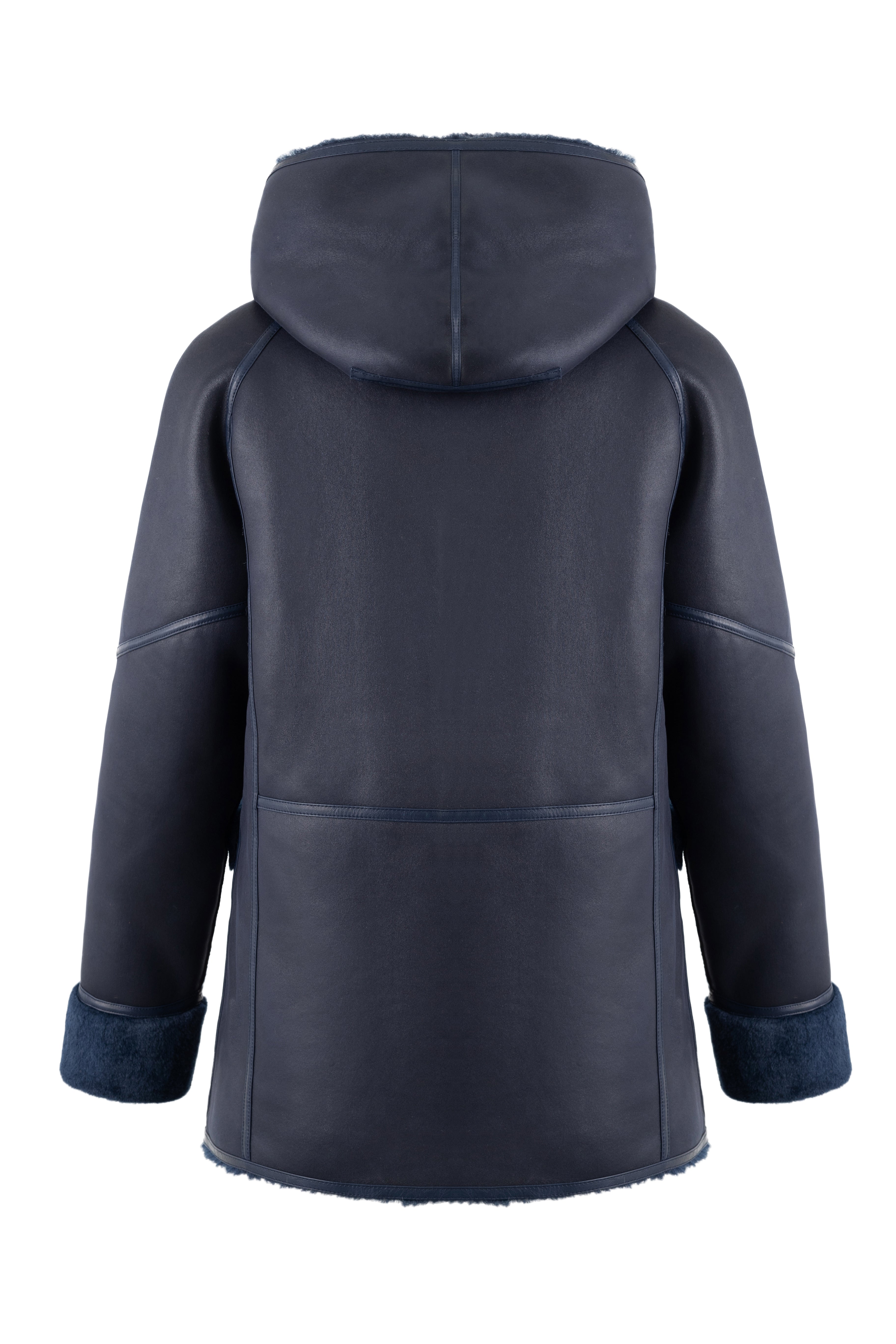 Reversible Hooded Jacket in Navy