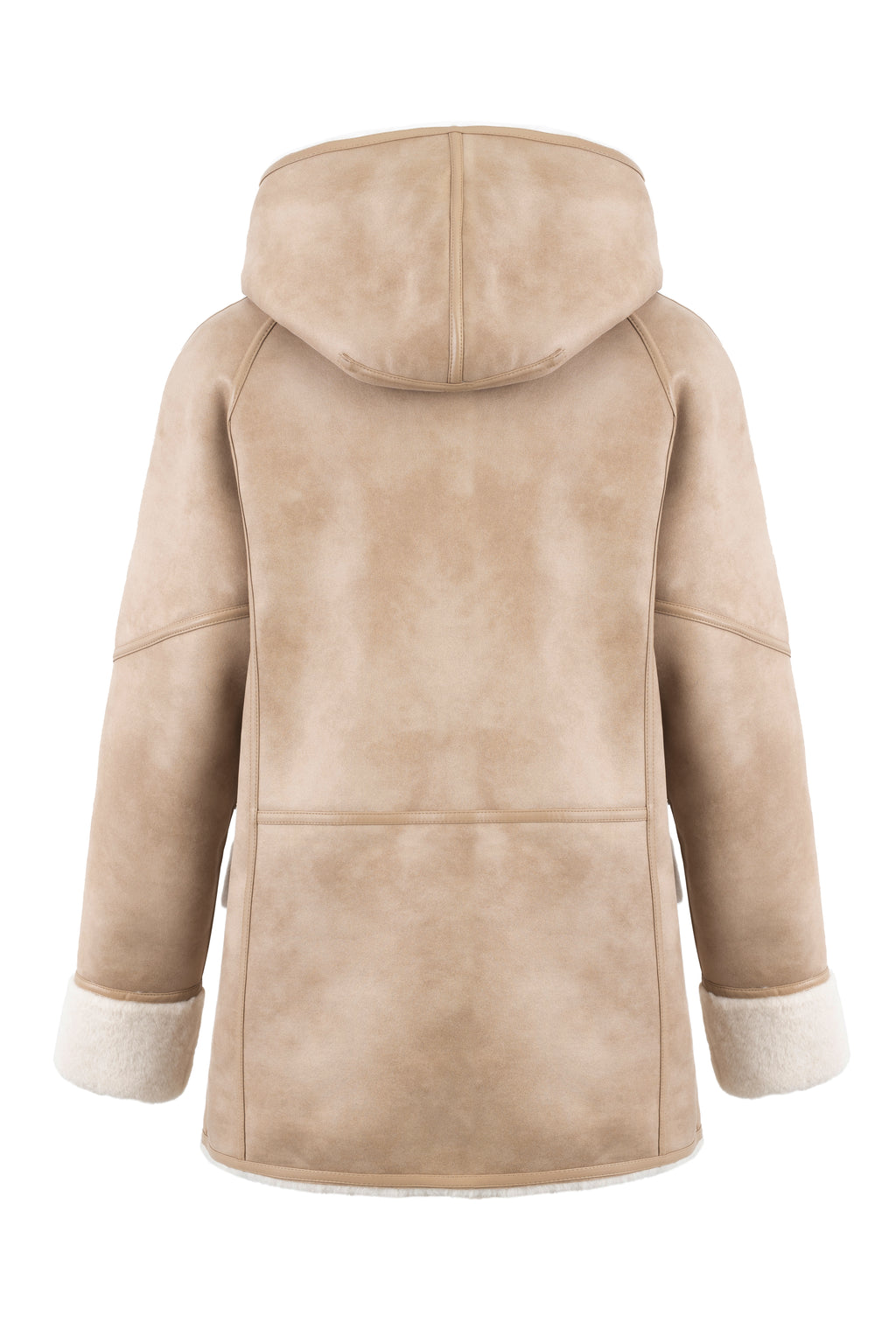 Reversible Hooded Jacket in Rice