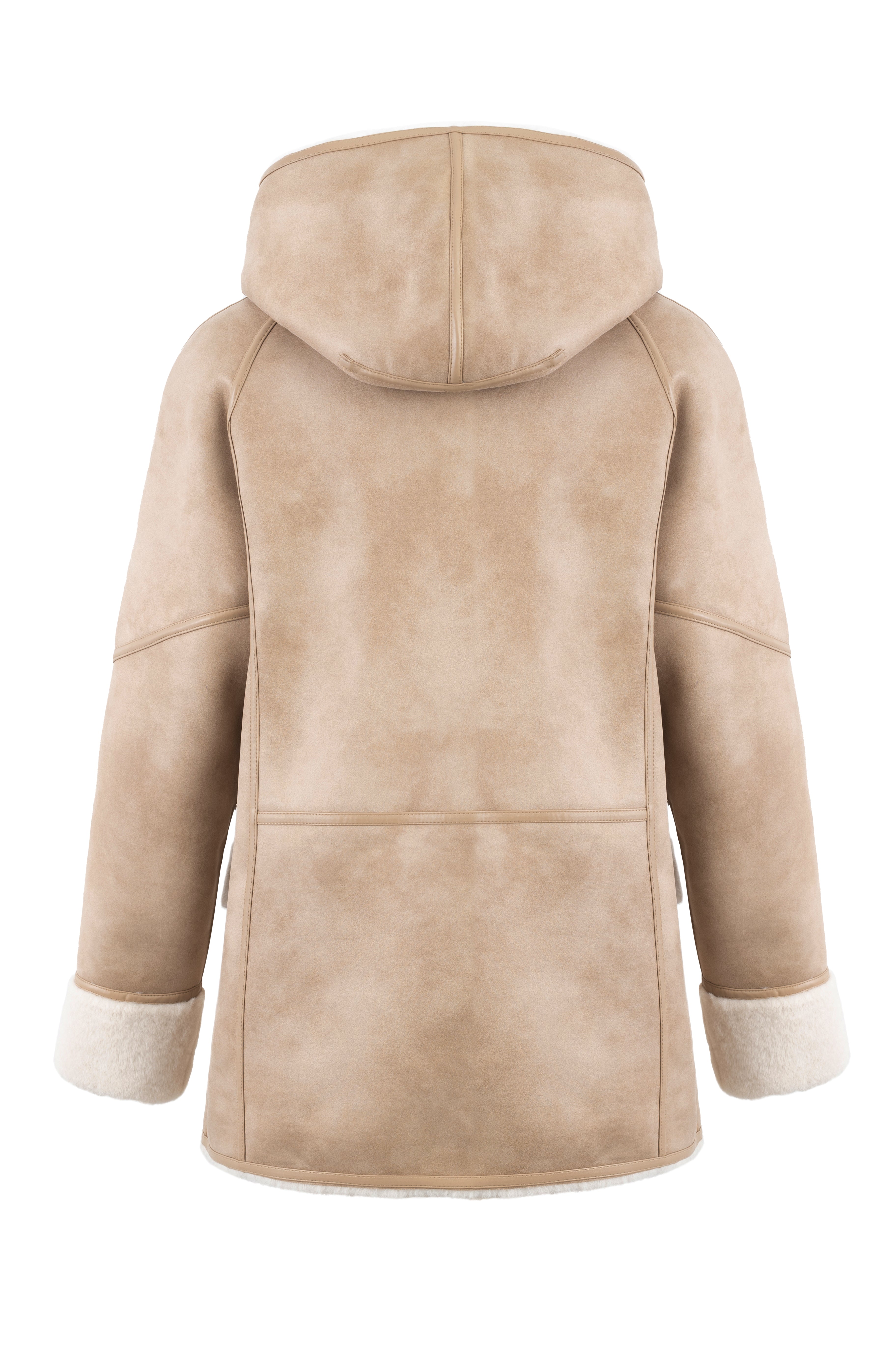 Reversible Hooded Jacket in Rice