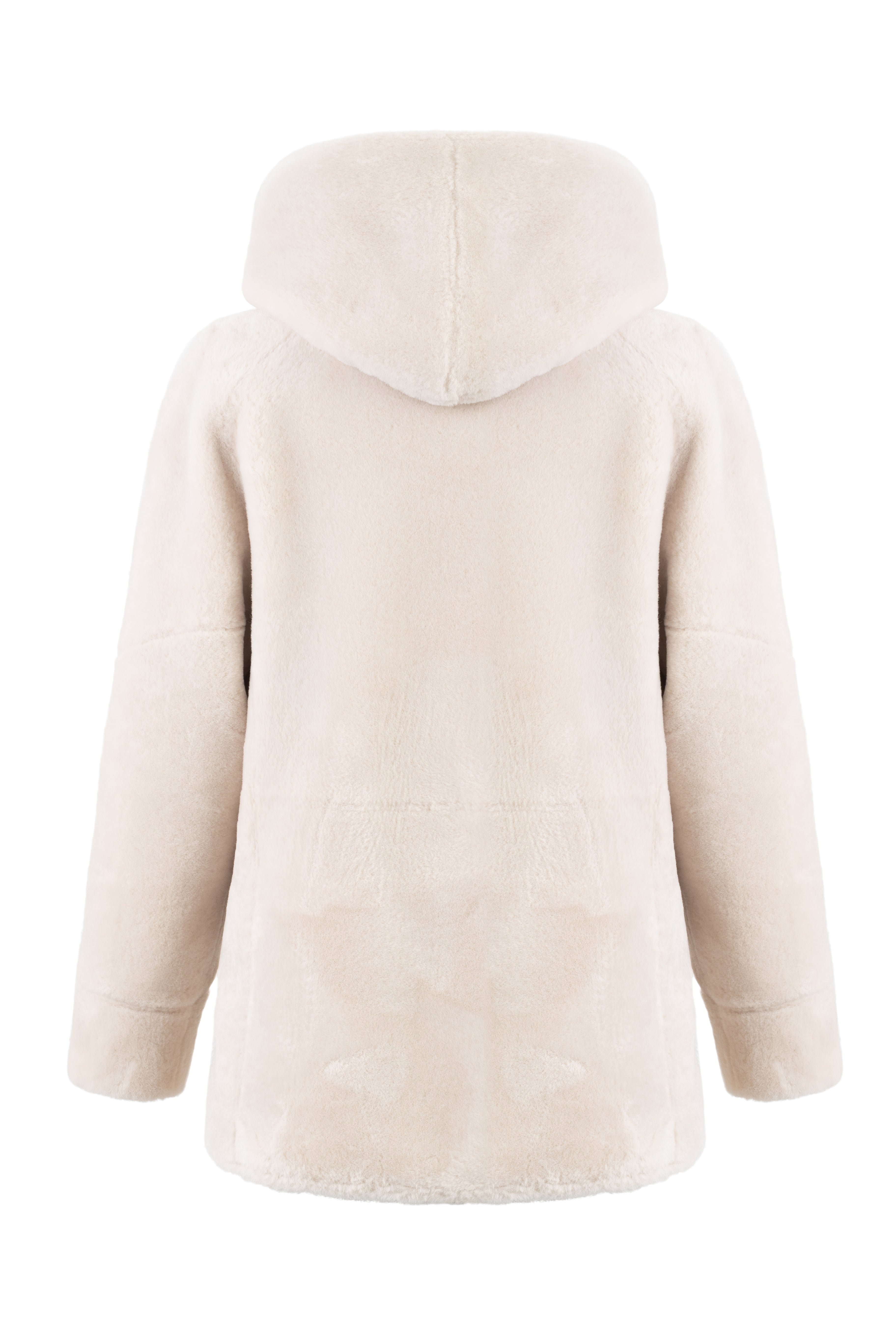 Reversible Hooded Jacket in Rice