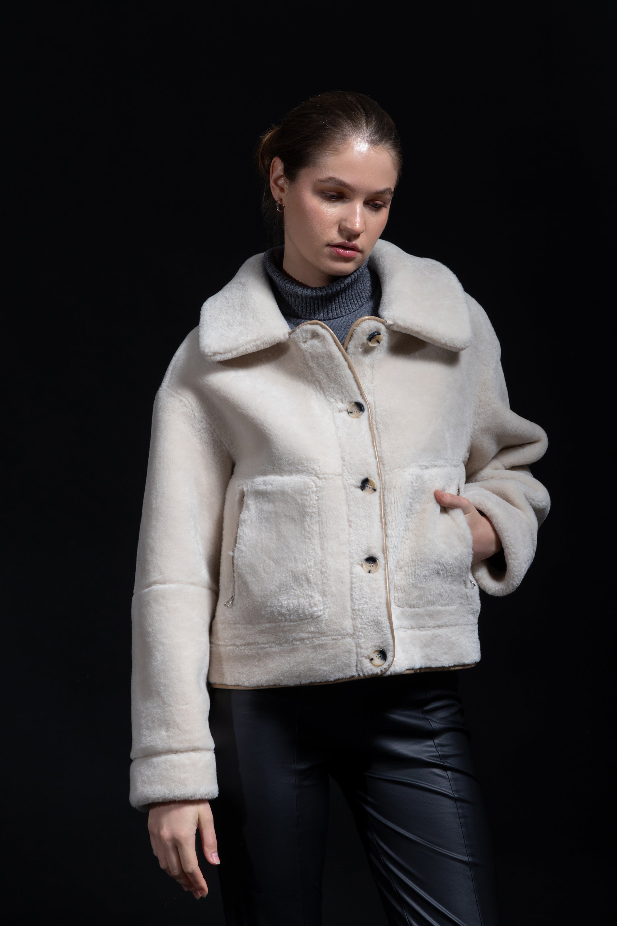 Reversible Jacket in Rice