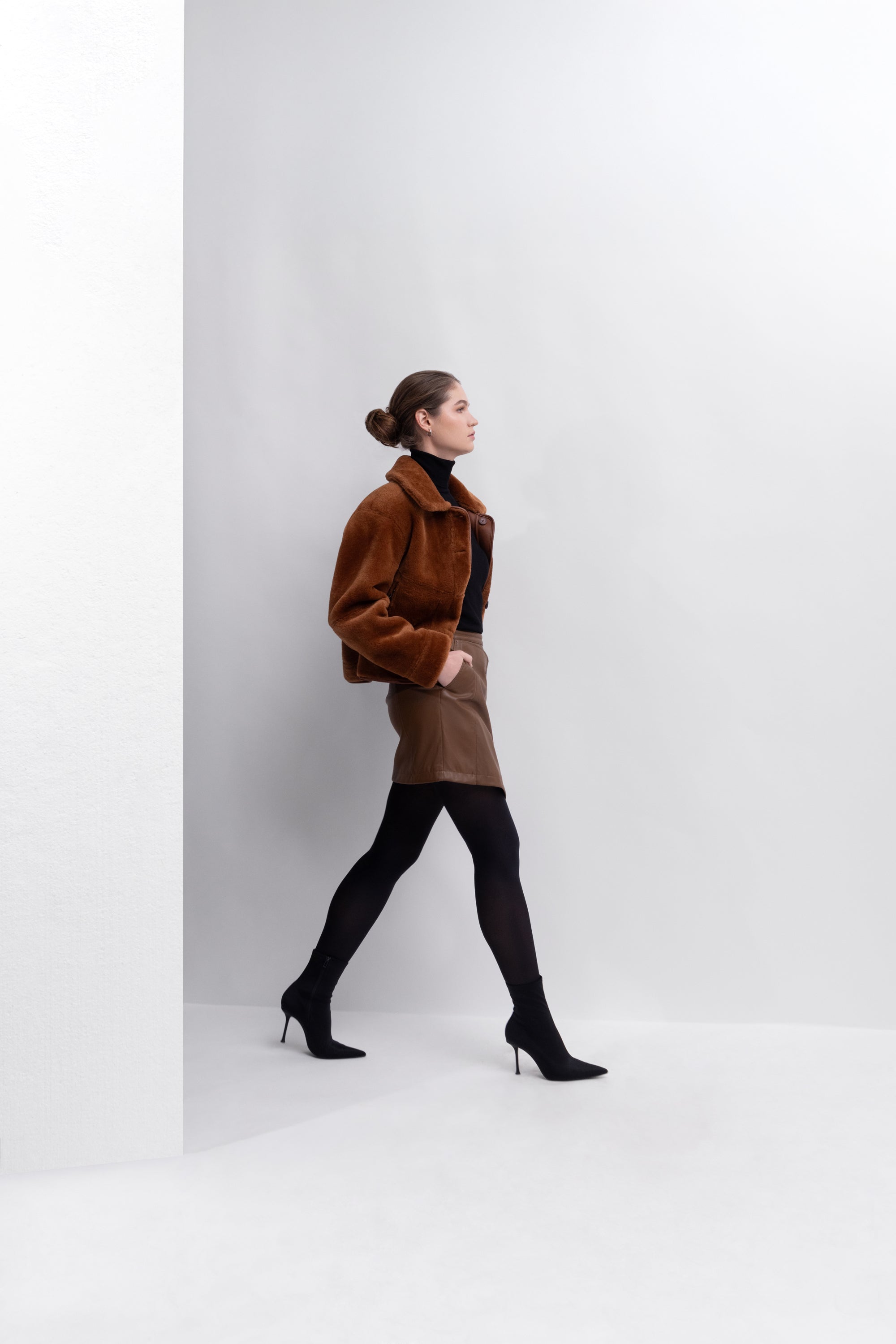 Reversible Jacket in Toffee