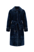 Reversible Raglan Coat in Navy