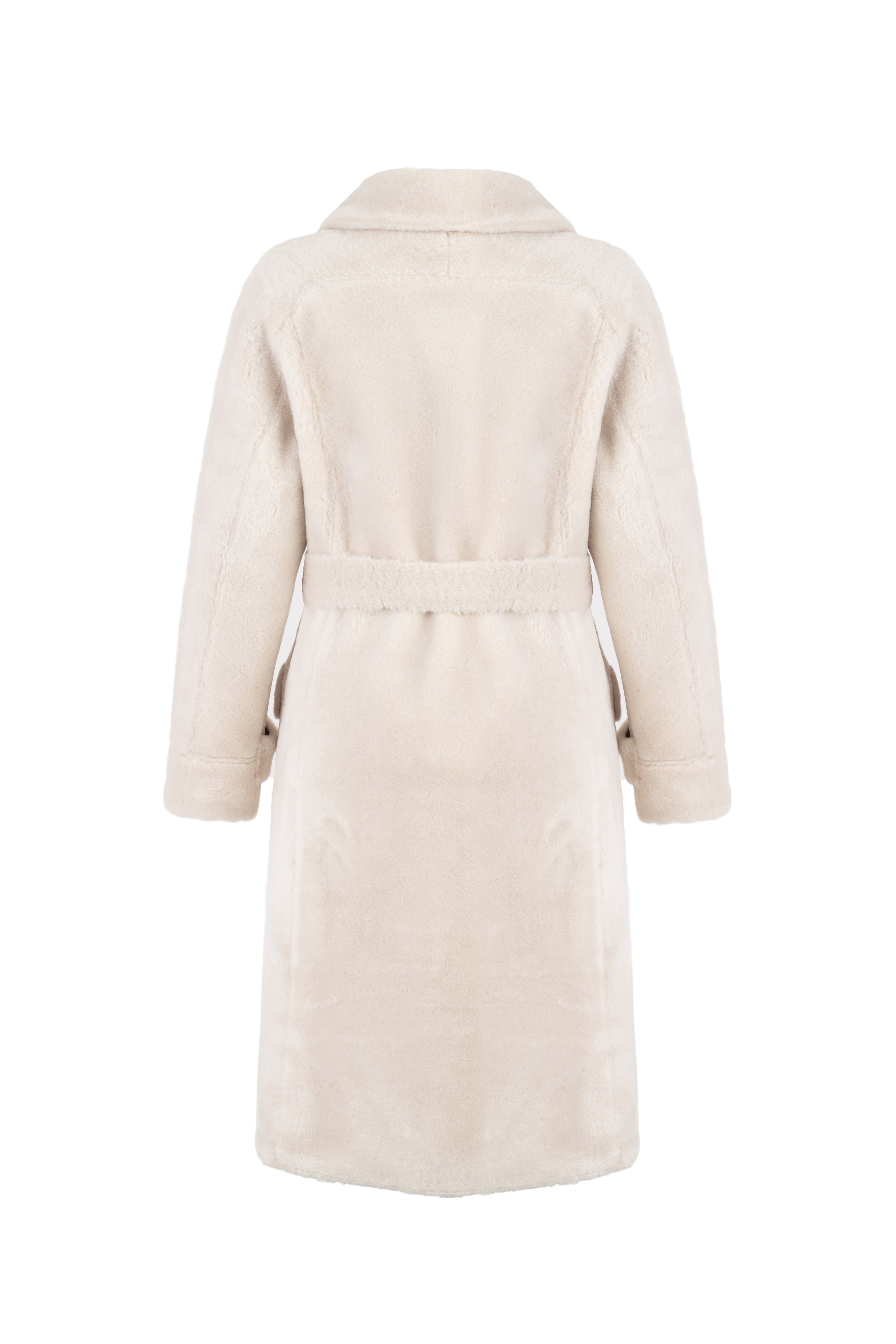 Reversible Raglan Coat in Rice