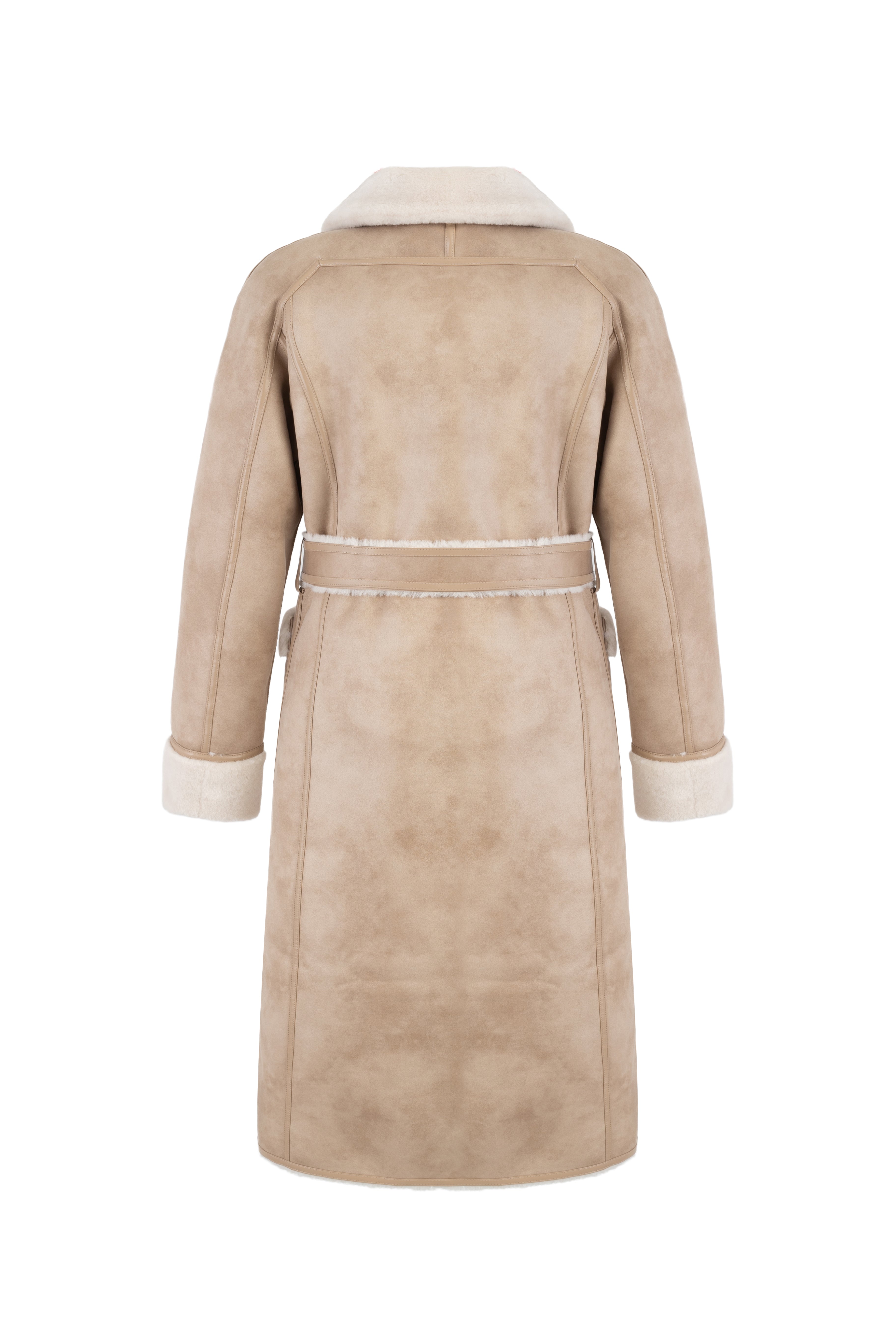 Reversible Raglan Coat in Rice