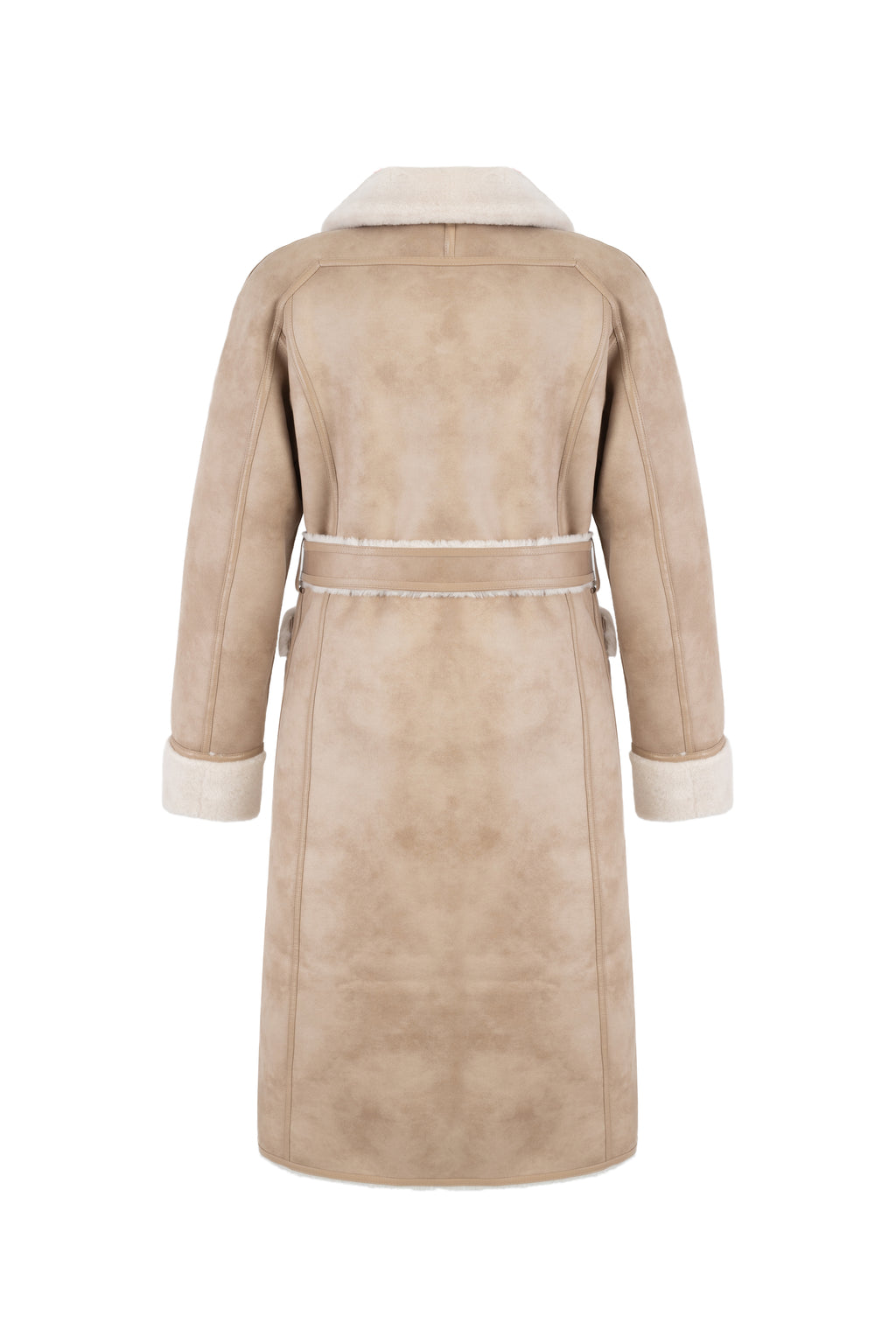 Reversible Raglan Coat in Rice