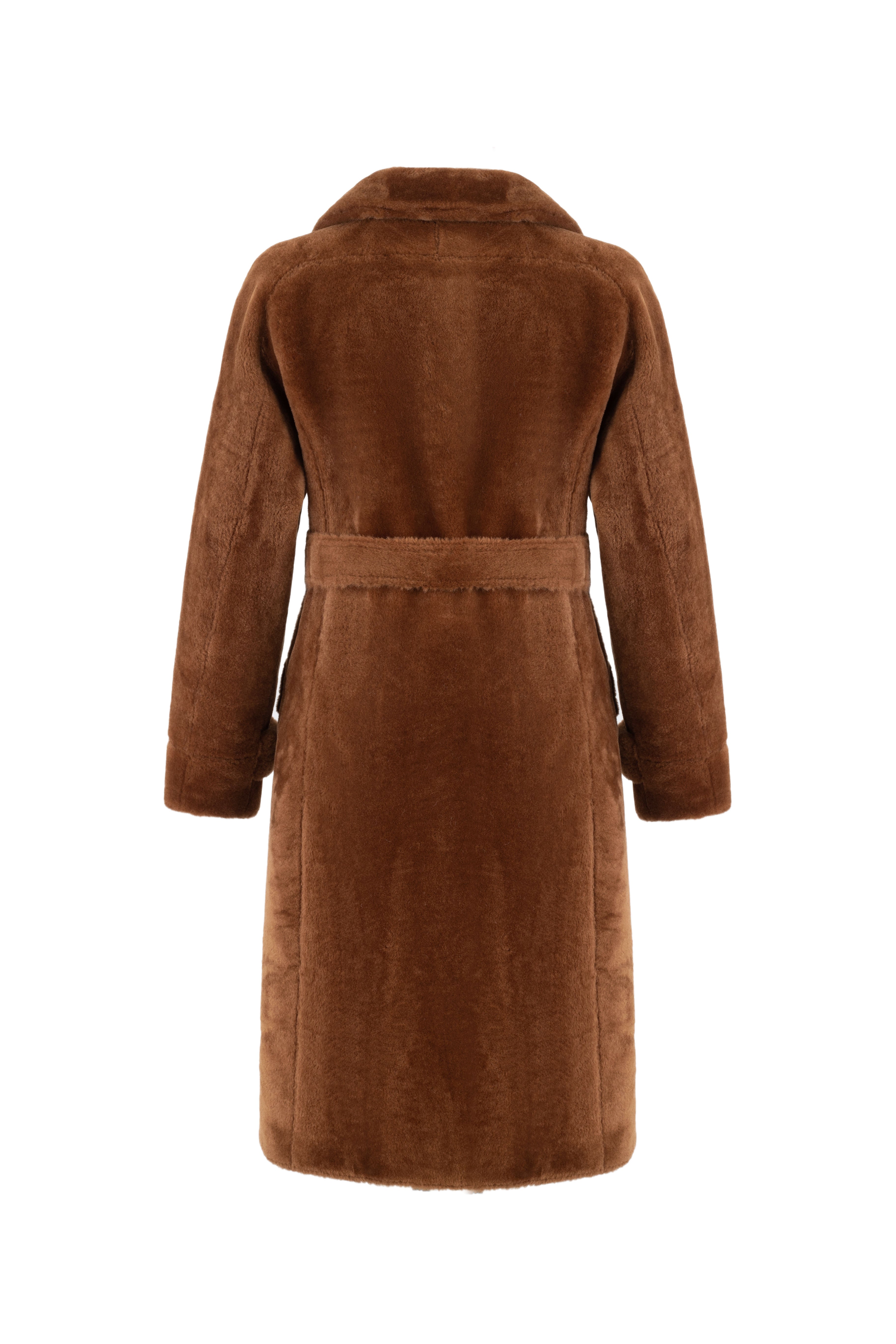 Reversible Raglan Coat in Toffee