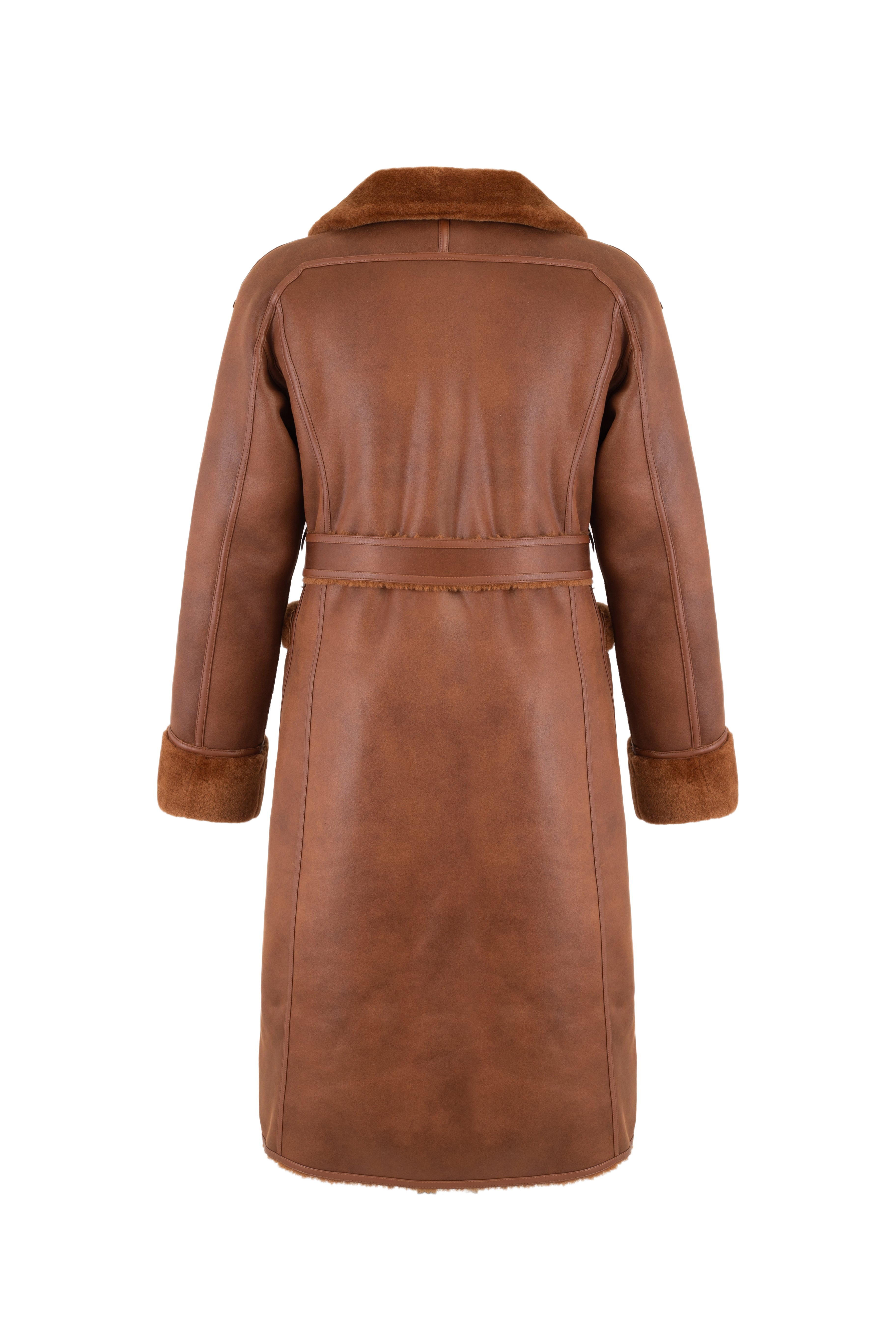Reversible Raglan Coat in Toffee