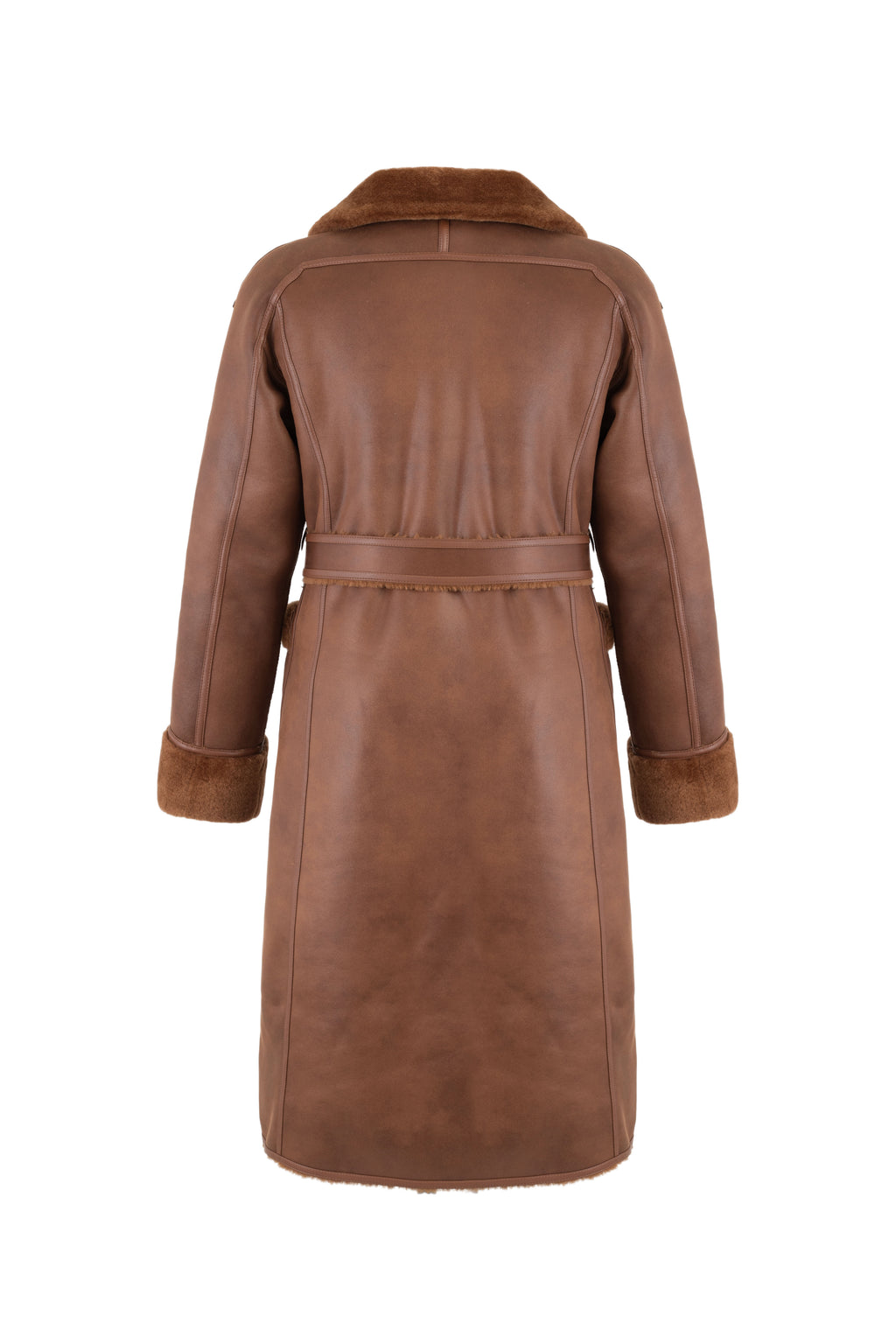 Reversible Raglan Coat in Toffee