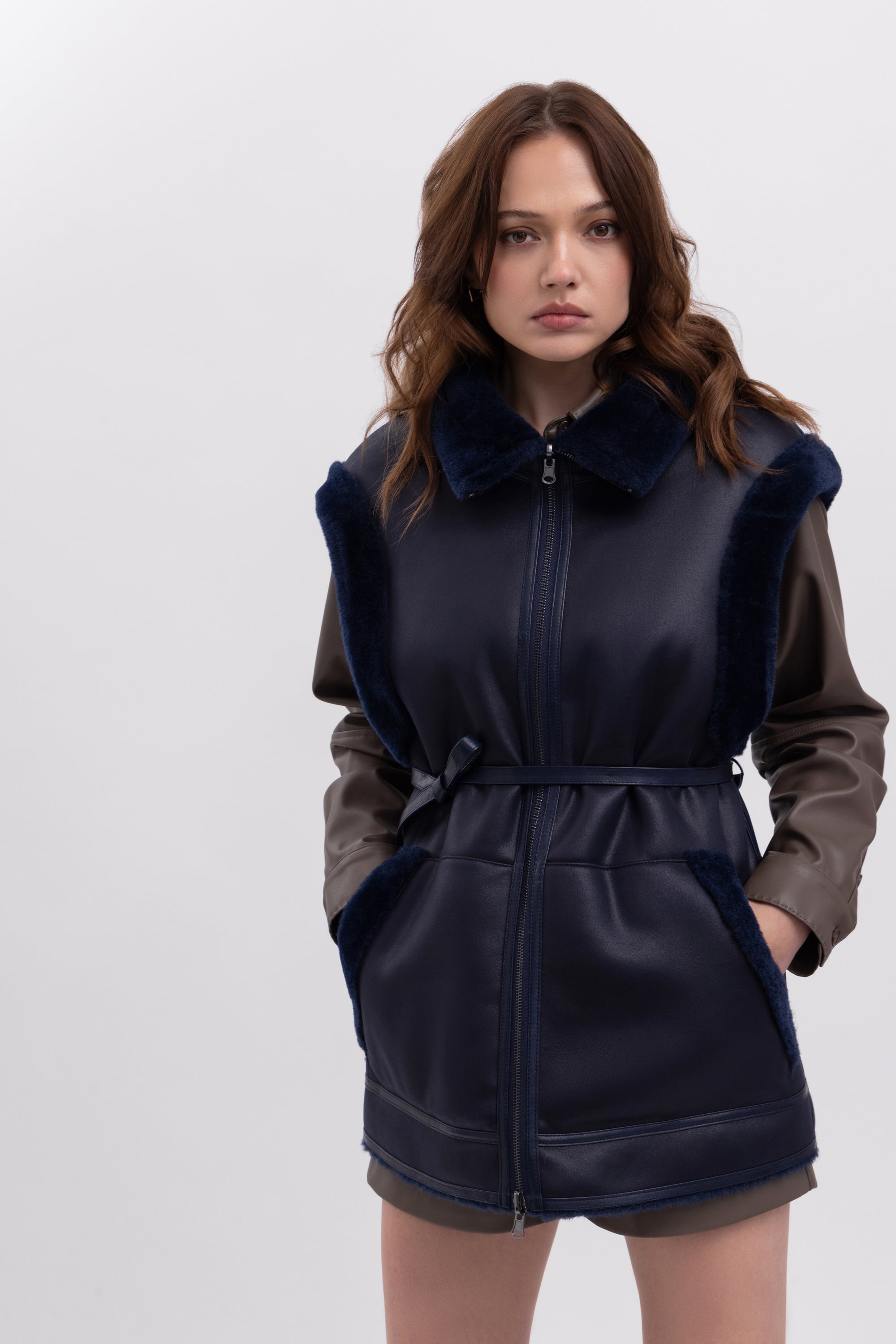 Reversible Gilet in Navy