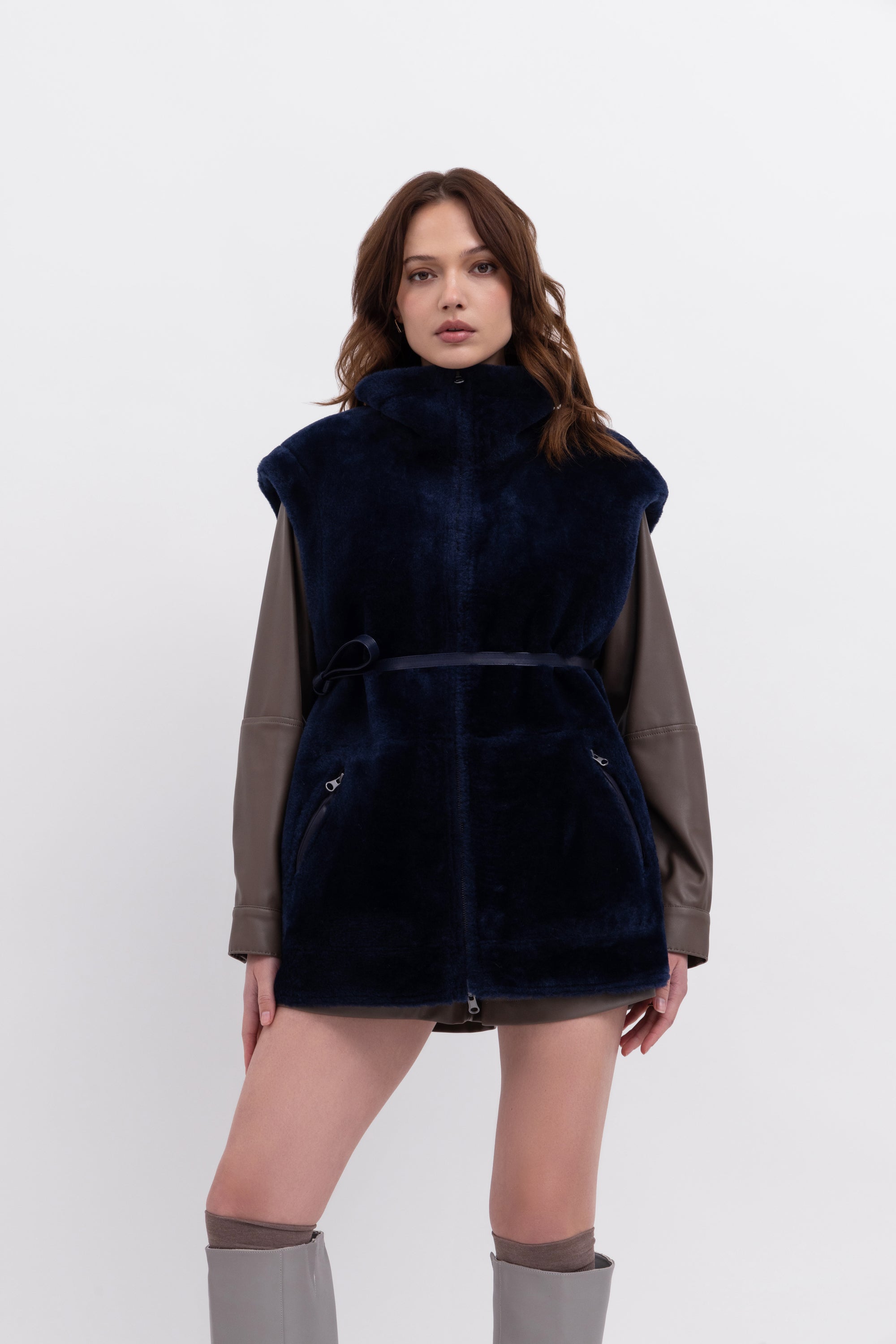 Reversible Gilet in Navy