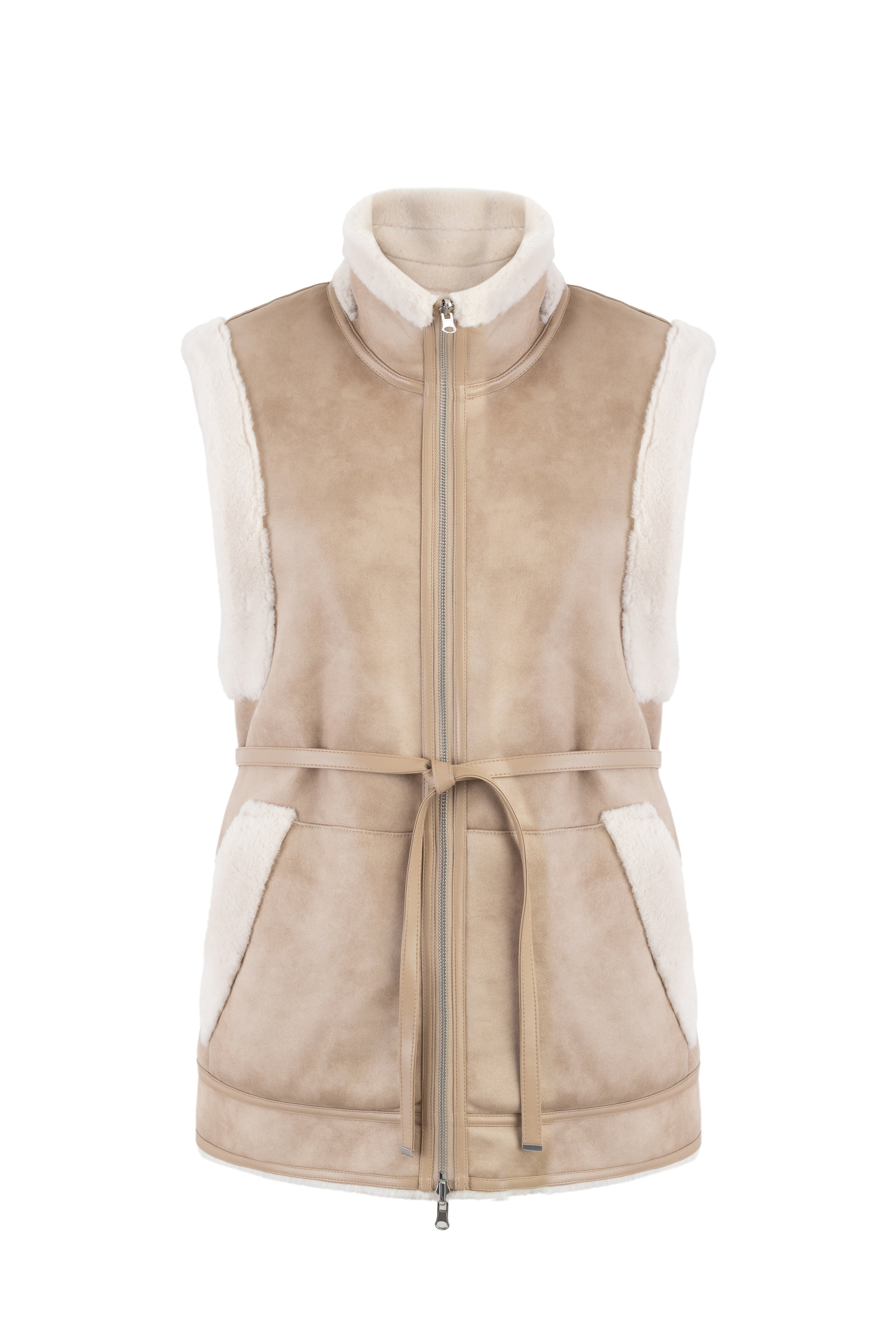 Reversible Gilet in Rice