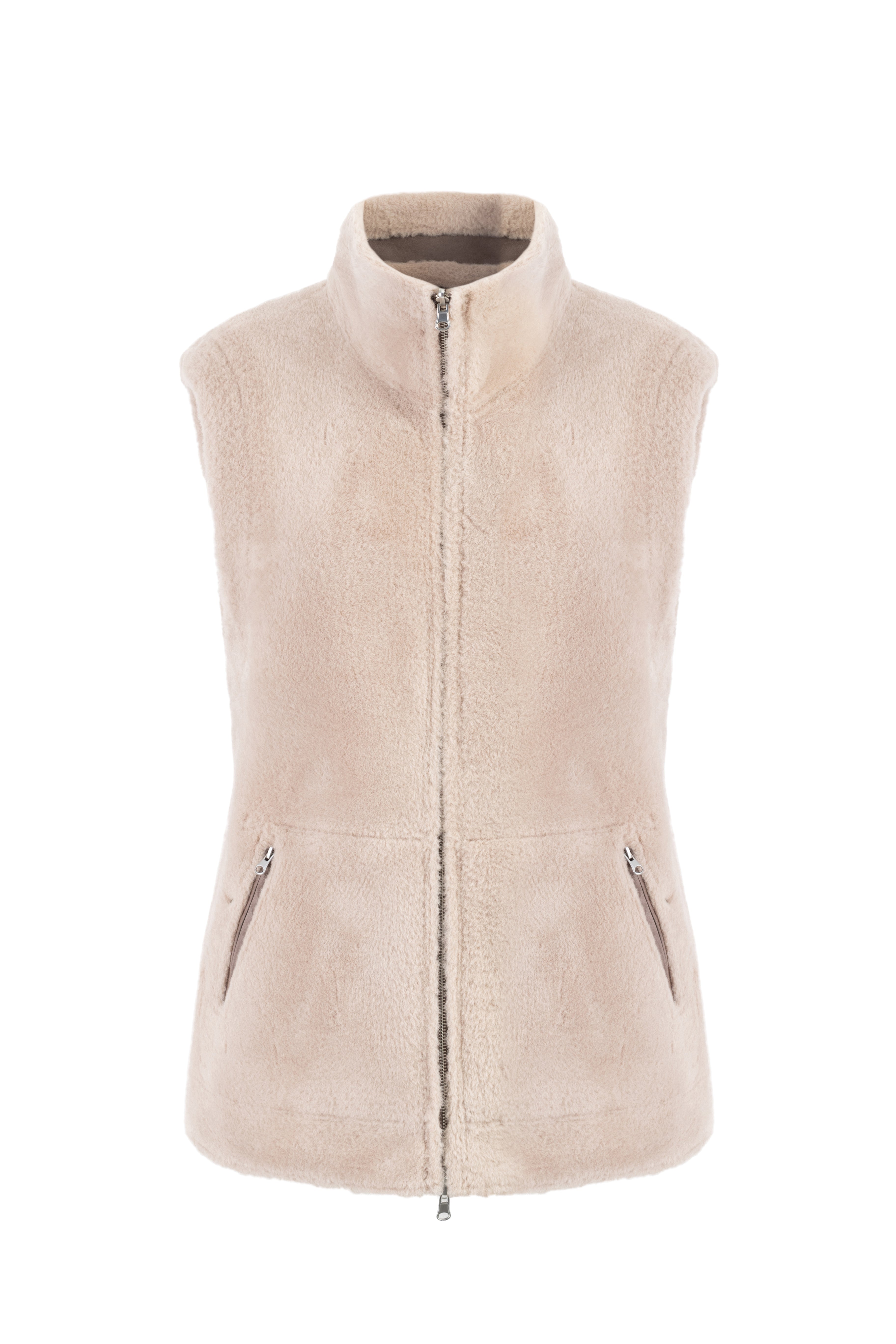 Reversible Gilet in Taupe