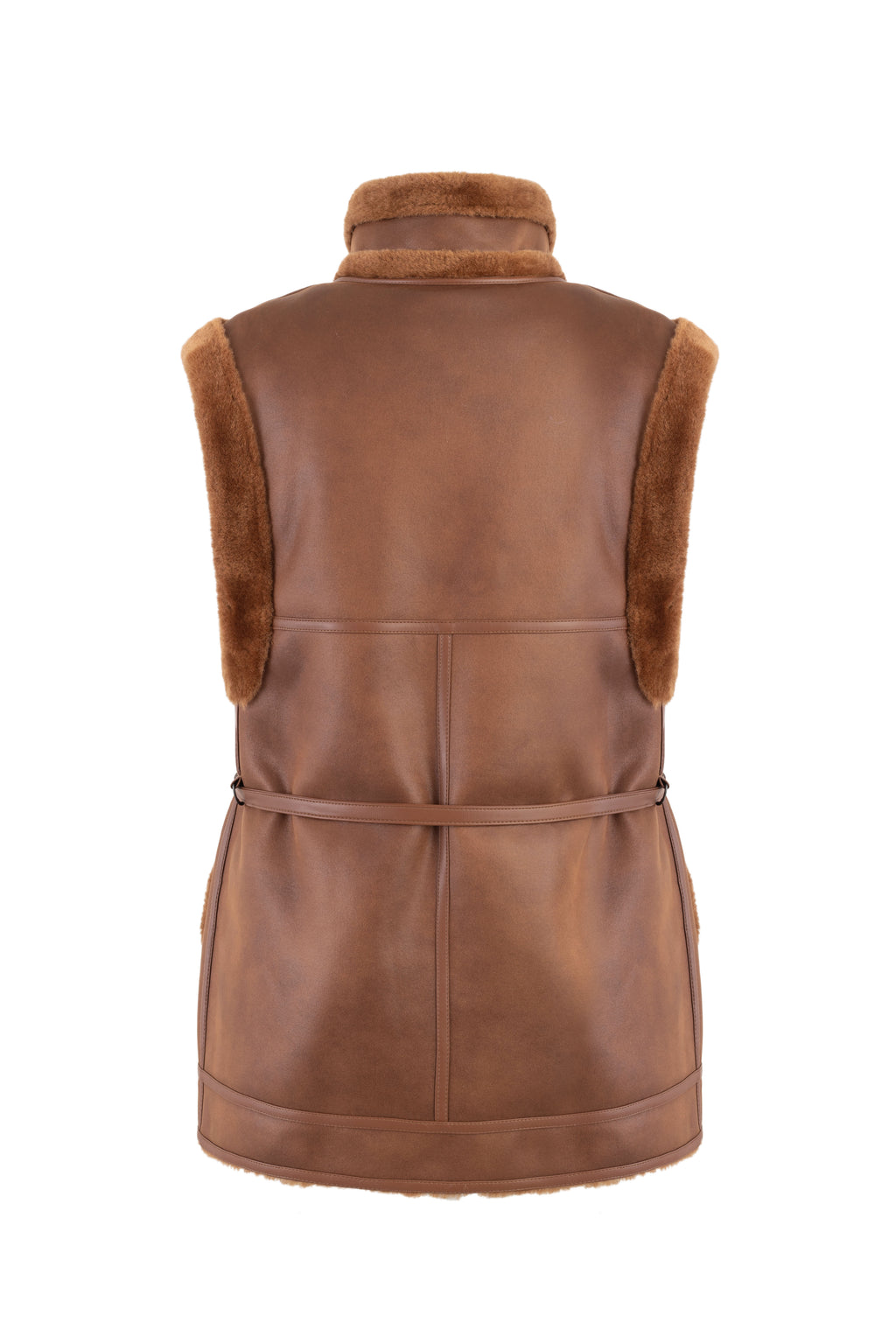 Reversible Gilet in Toffee