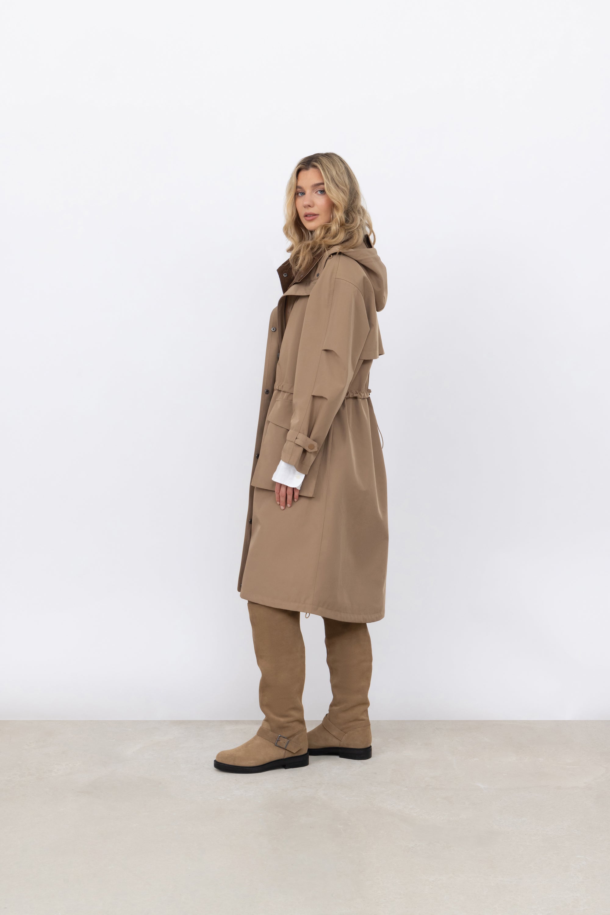Long Parka in Camel