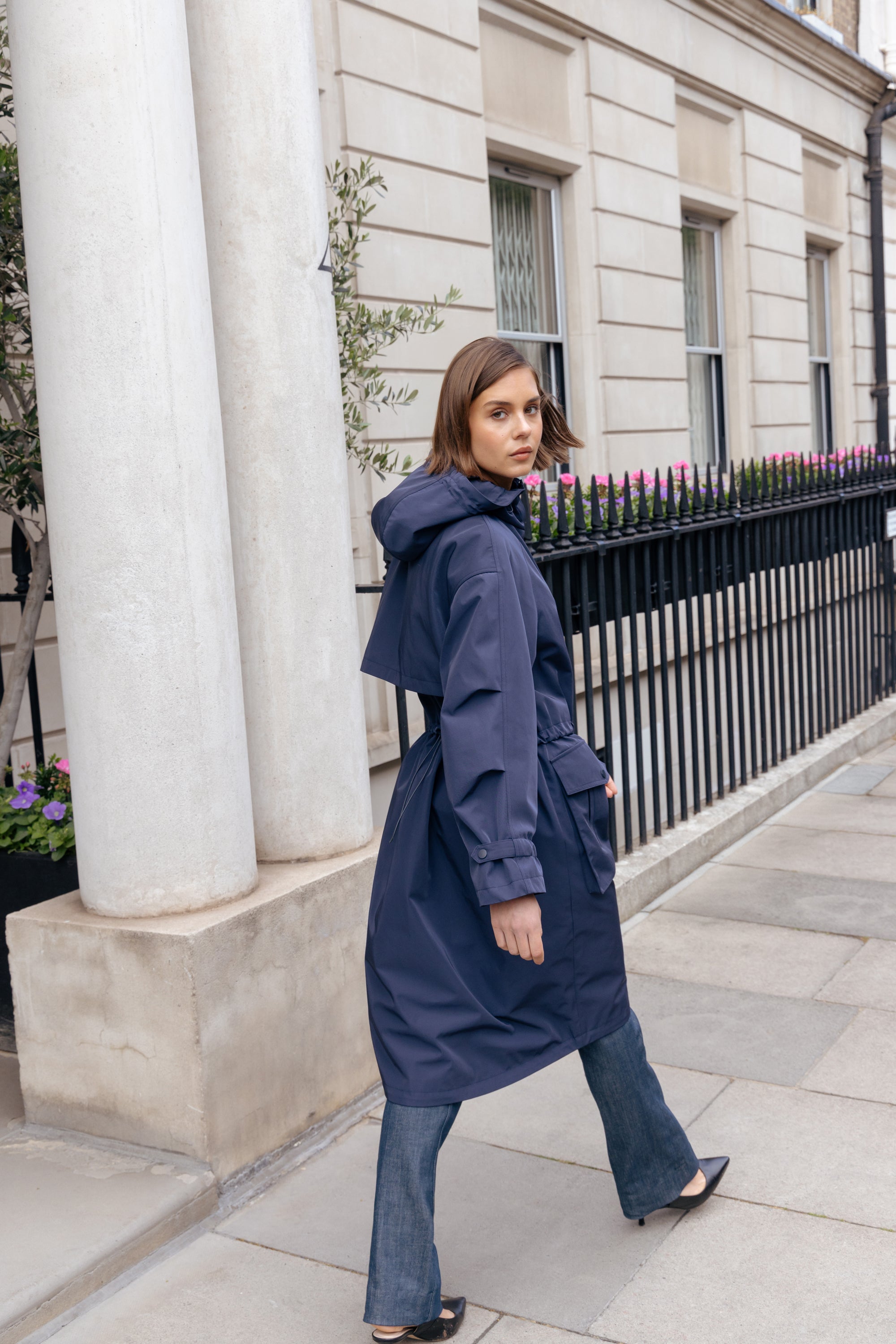 Long Parka in Navy – Urbancode London
