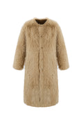 Reversible Faux Toscana Coat in Caramel