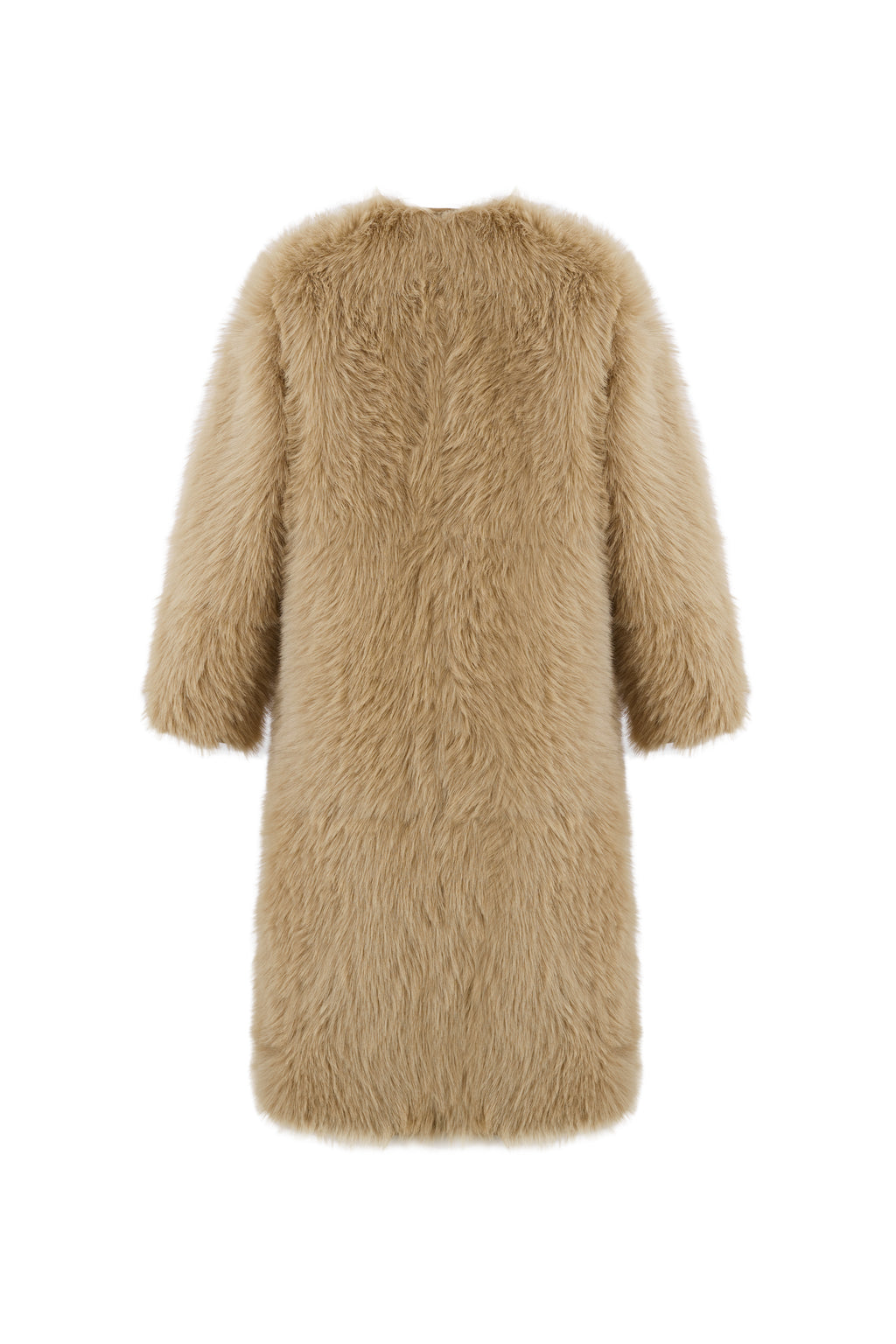 Reversible Faux Toscana Coat in Caramel