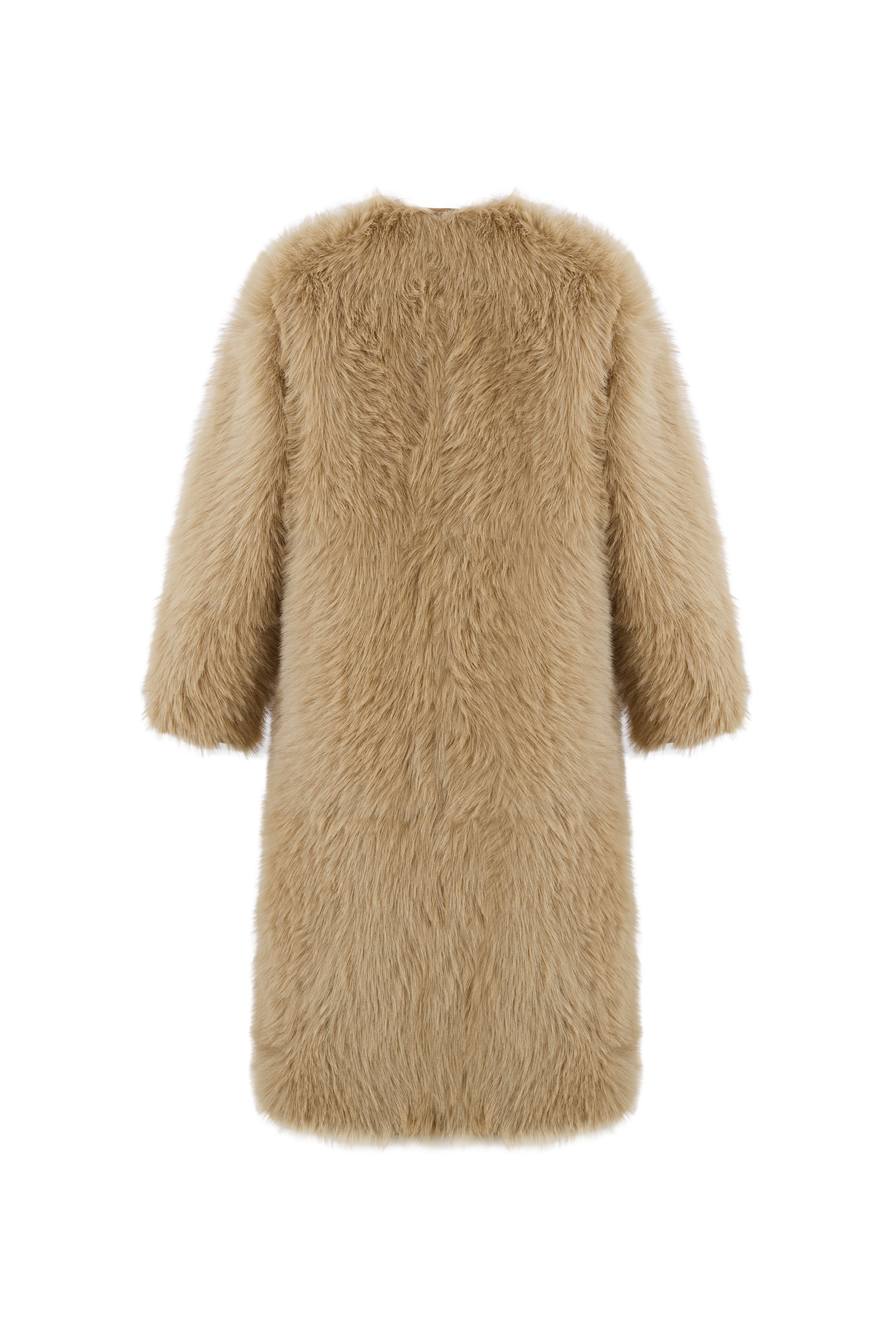 Reversible Faux Toscana Coat in Caramel