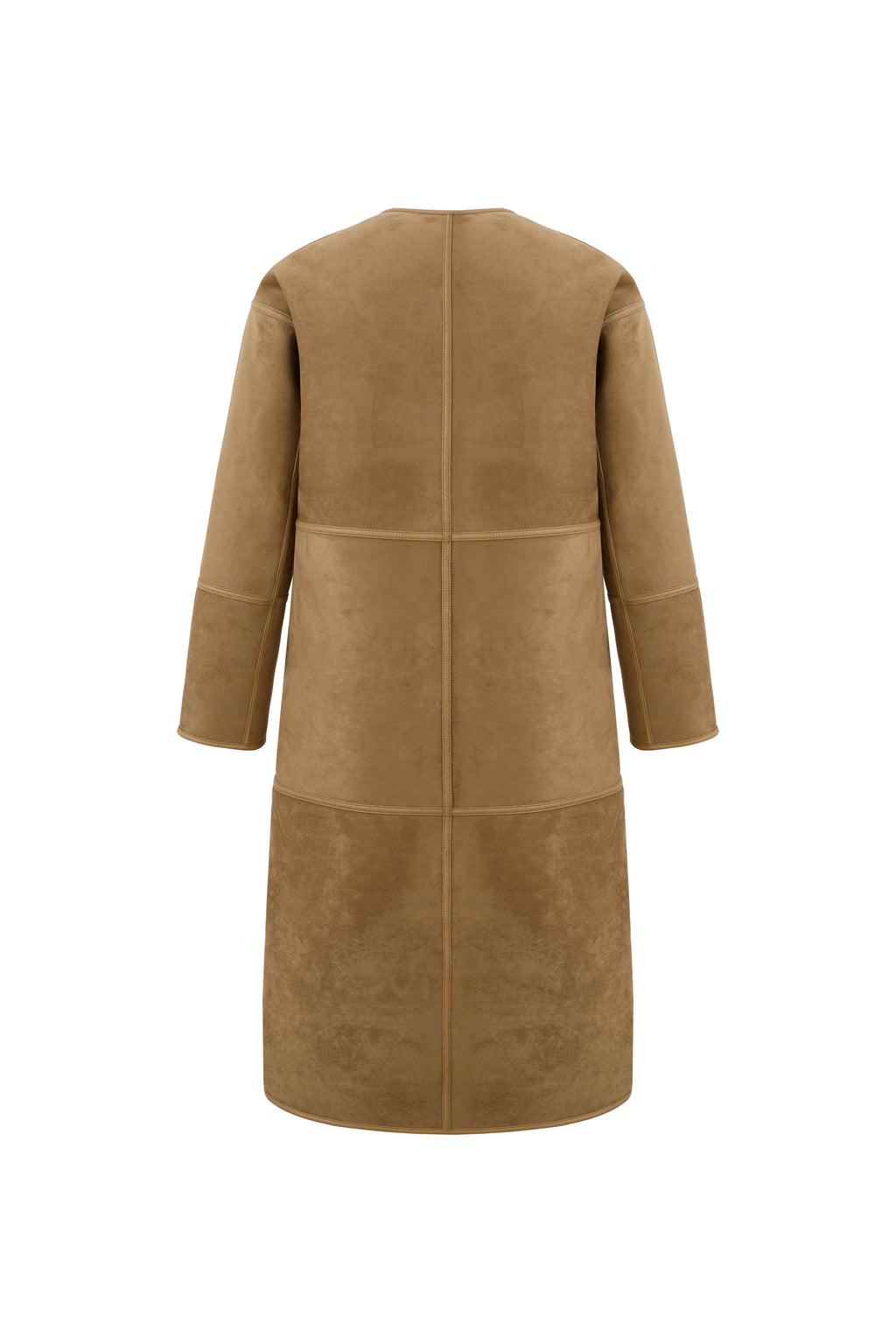 Reversible Faux Toscana Coat in Caramel
