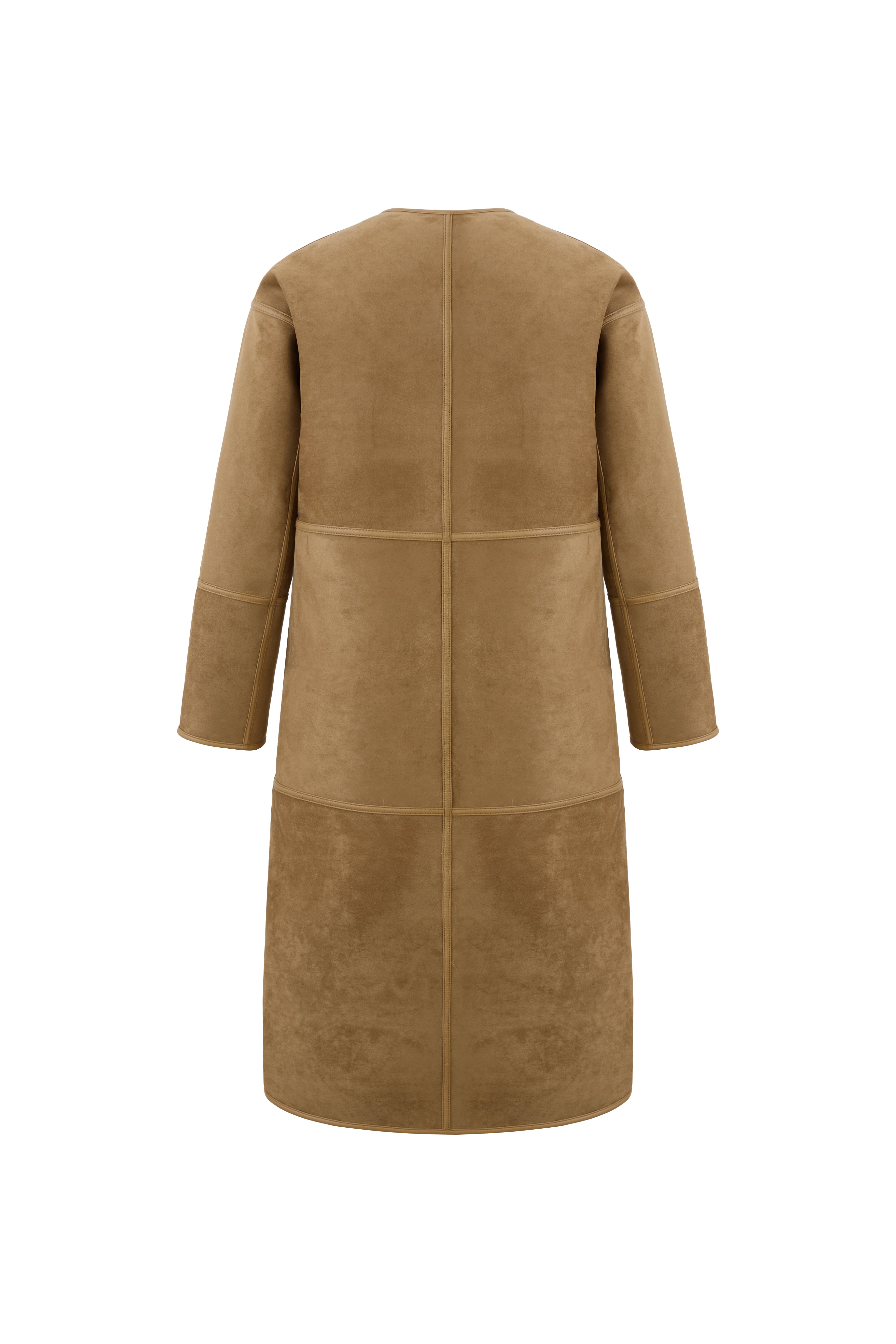Reversible Faux Toscana Coat in Caramel