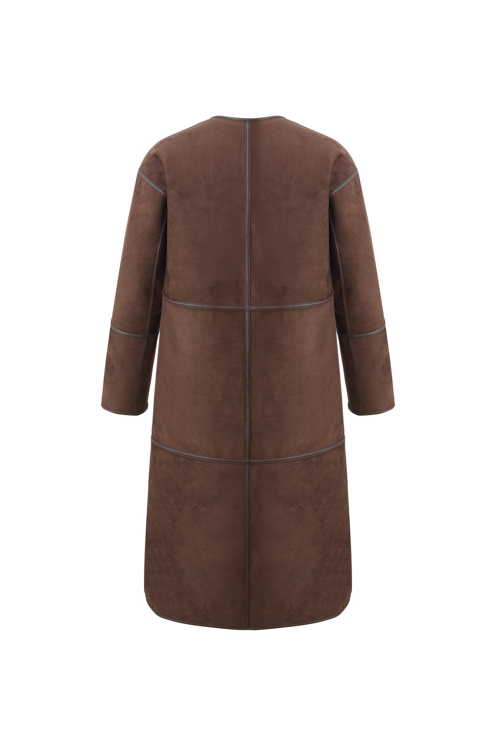 Reversible Faux Toscana Coat in Choc