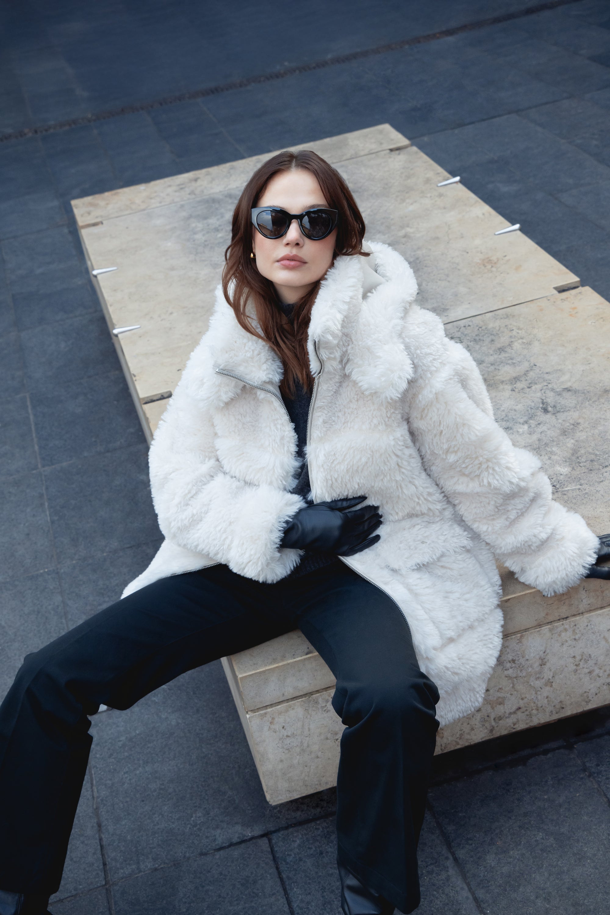 新品未使用⭐︎Na.e Reversible Fur Coat_White コート Reversible Fur Coat_White | Na.e