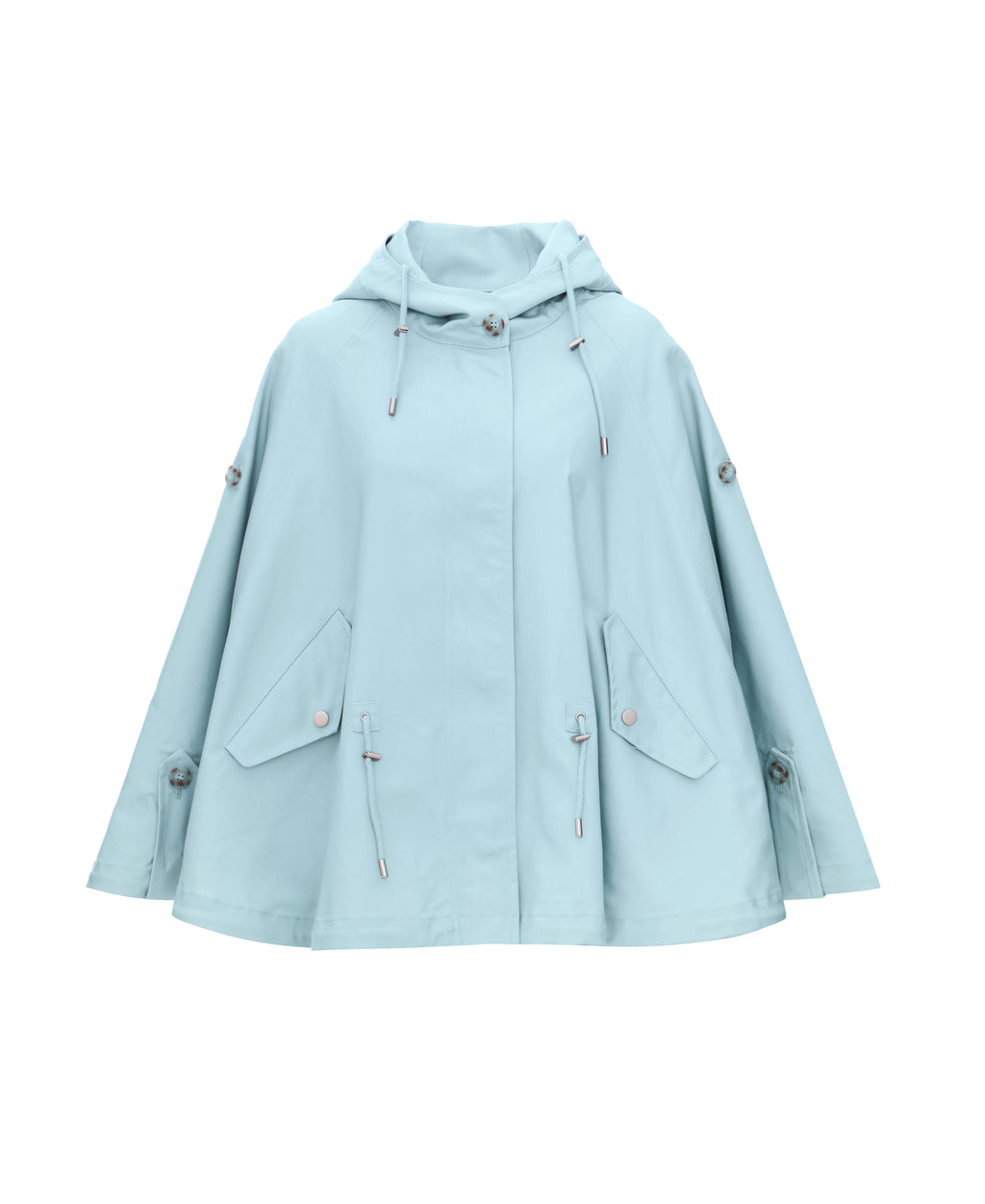 Shower Resistant Cape in Sky