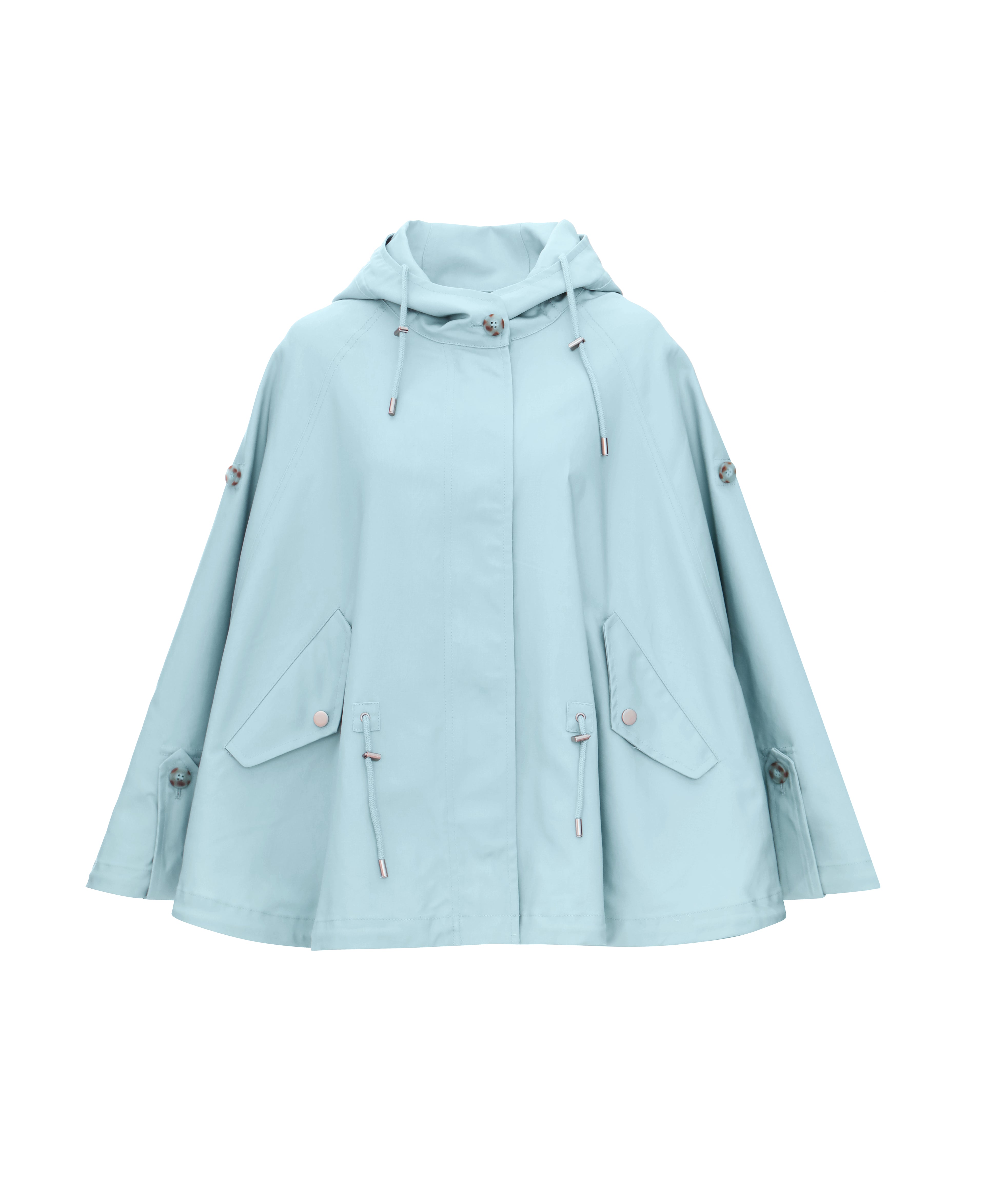 Shower Resistant Cape in Sky