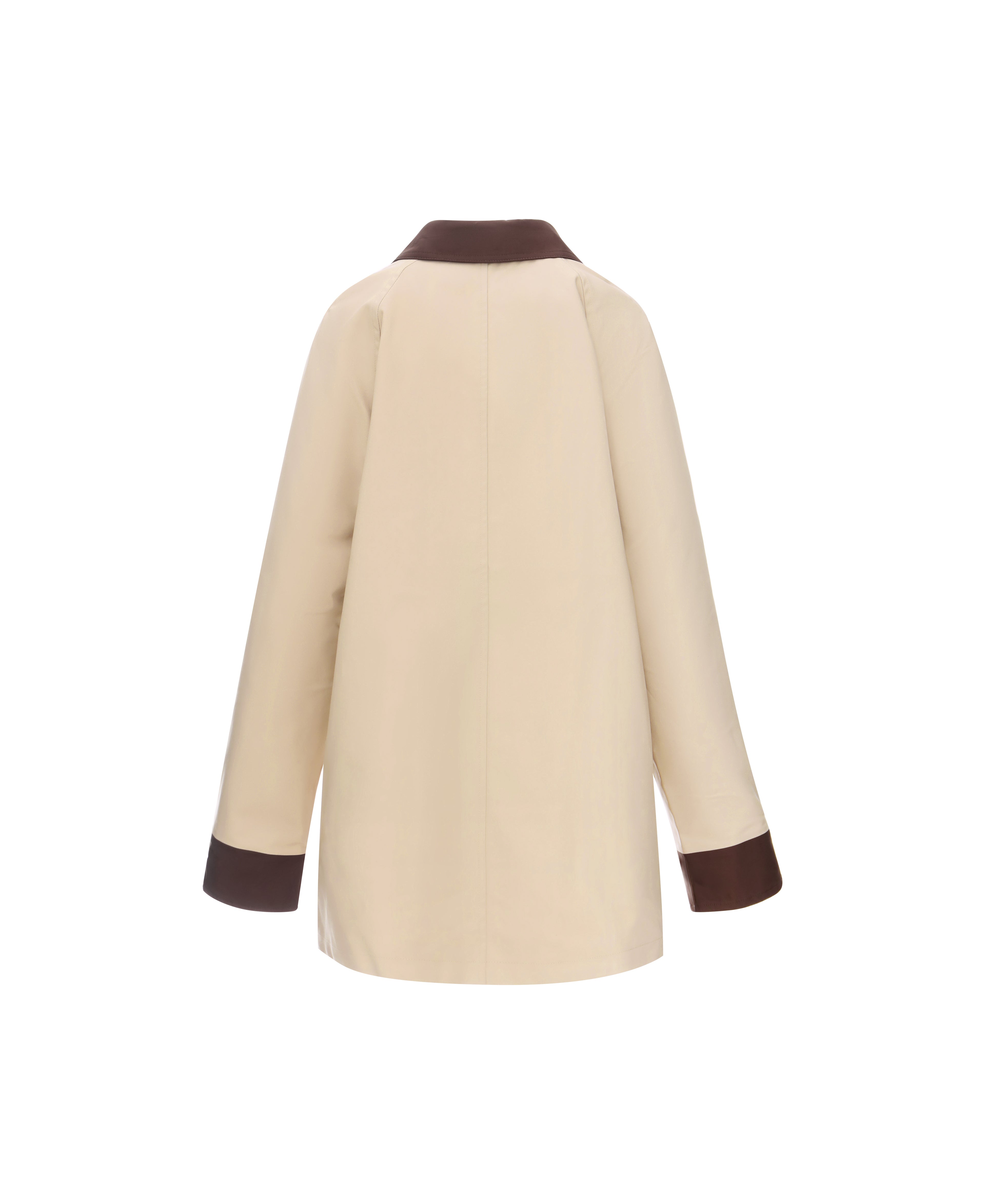 Reversible Short Mac in Vanilla & Check