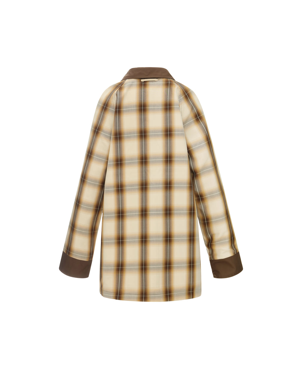 Reversible Short Mac in Vanilla & Check