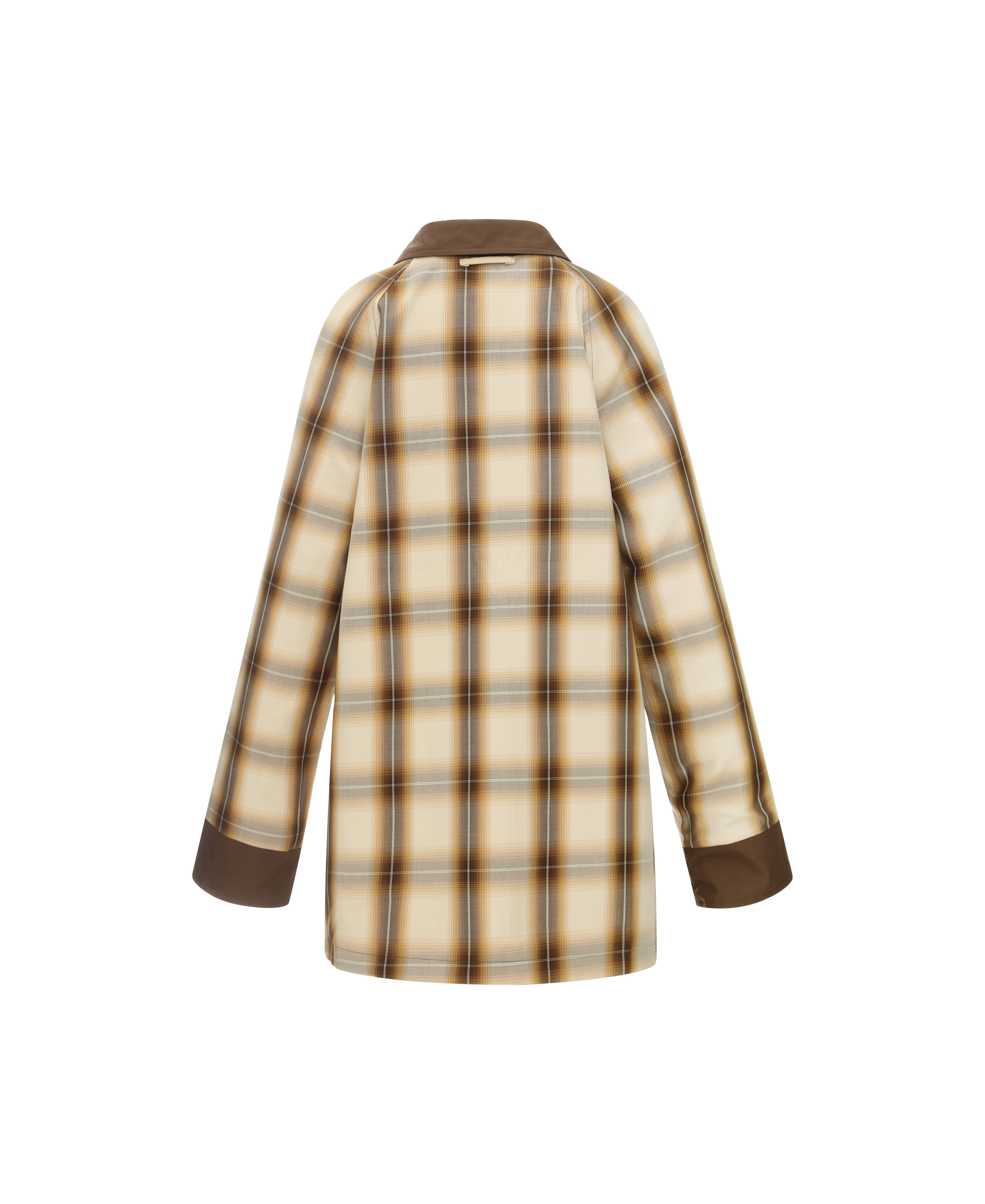 Reversible Short Mac in Vanilla & Check