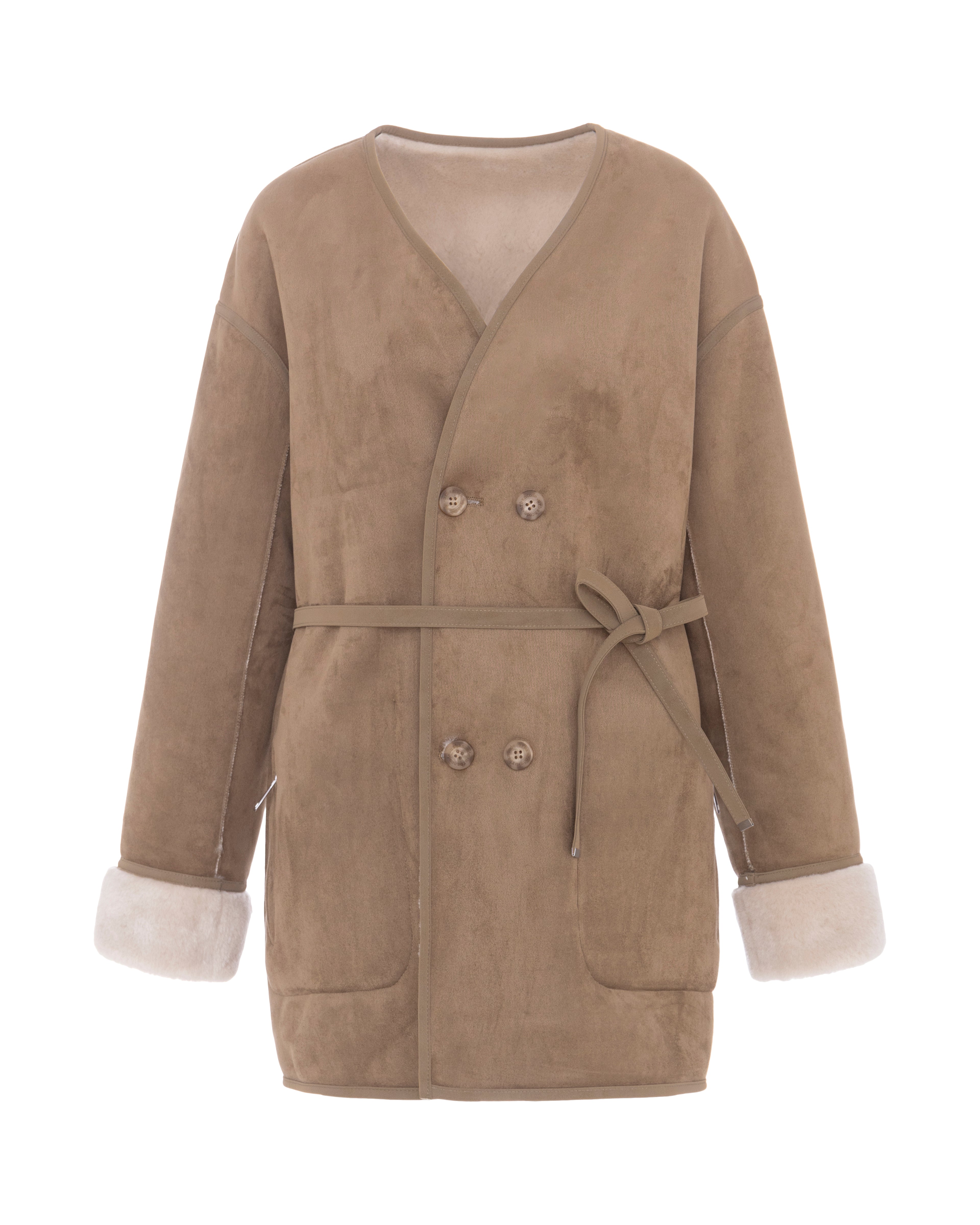 Collarless Merino in Chalk/Sand