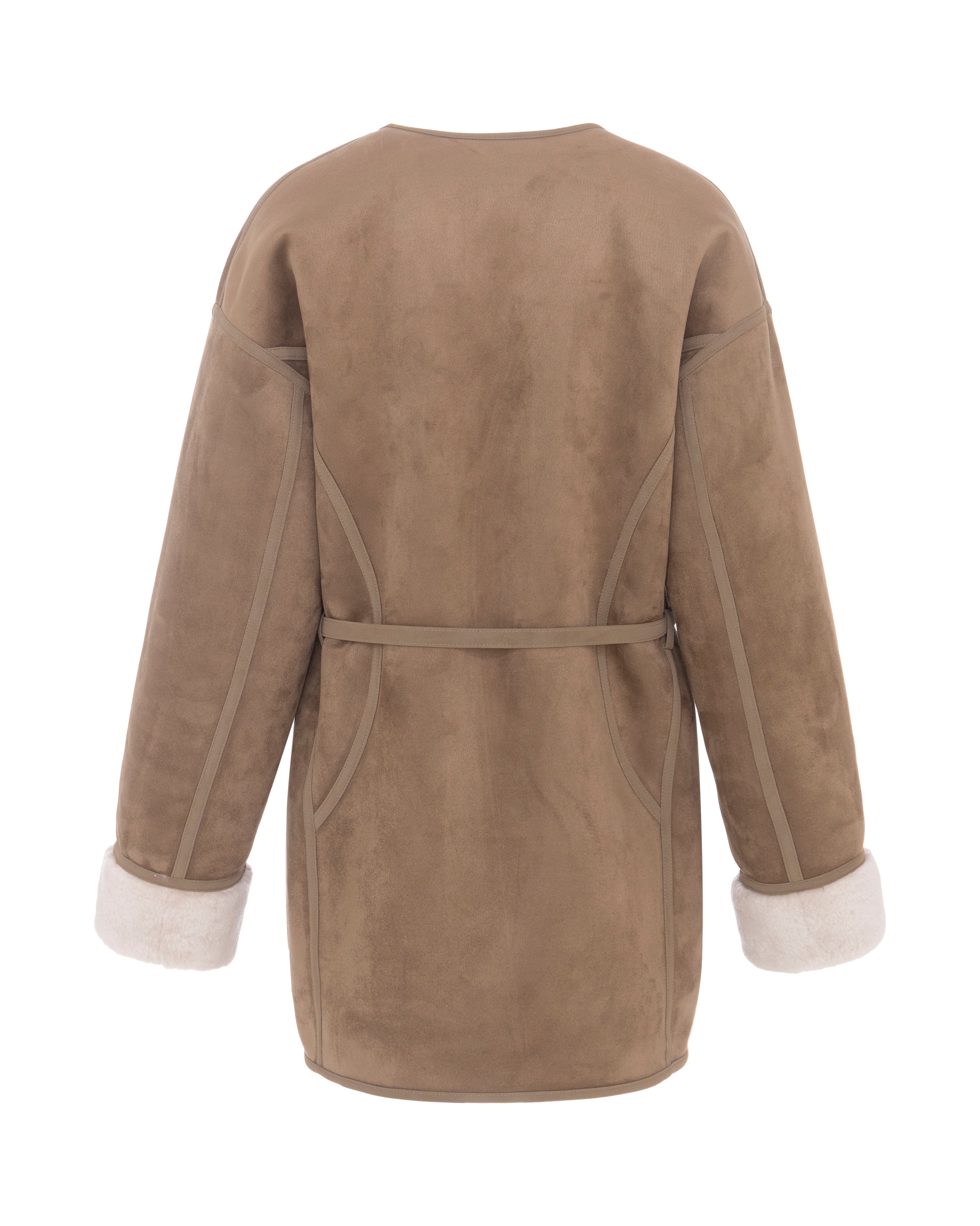 Collarless Merino in Chalk/Sand