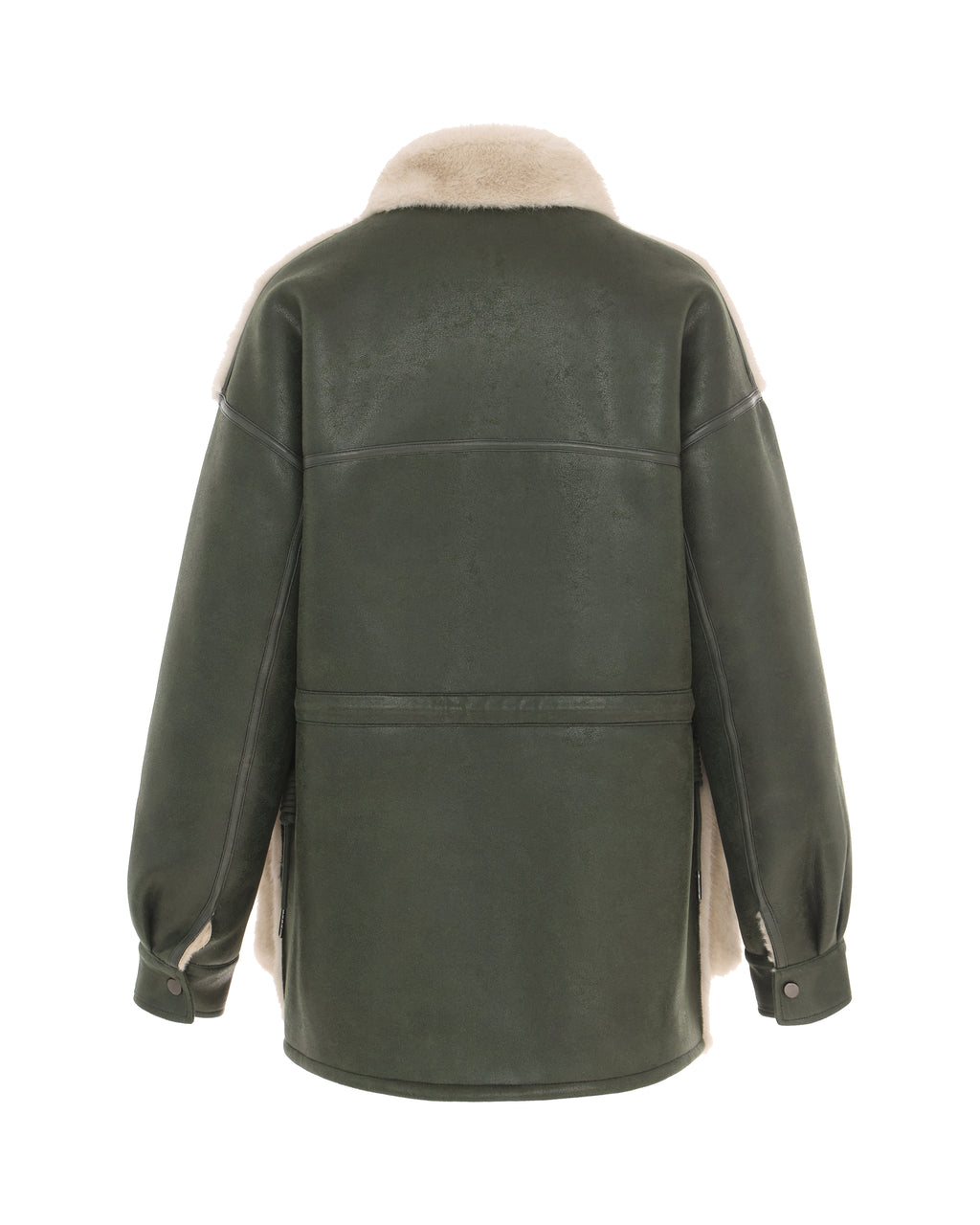 Reversible Barn Jacket in Khaki/Winter White