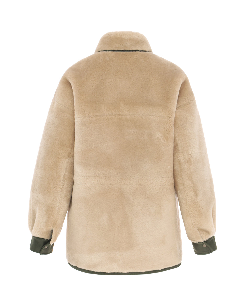 Reversible Barn Jacket in Khaki/Winter White
