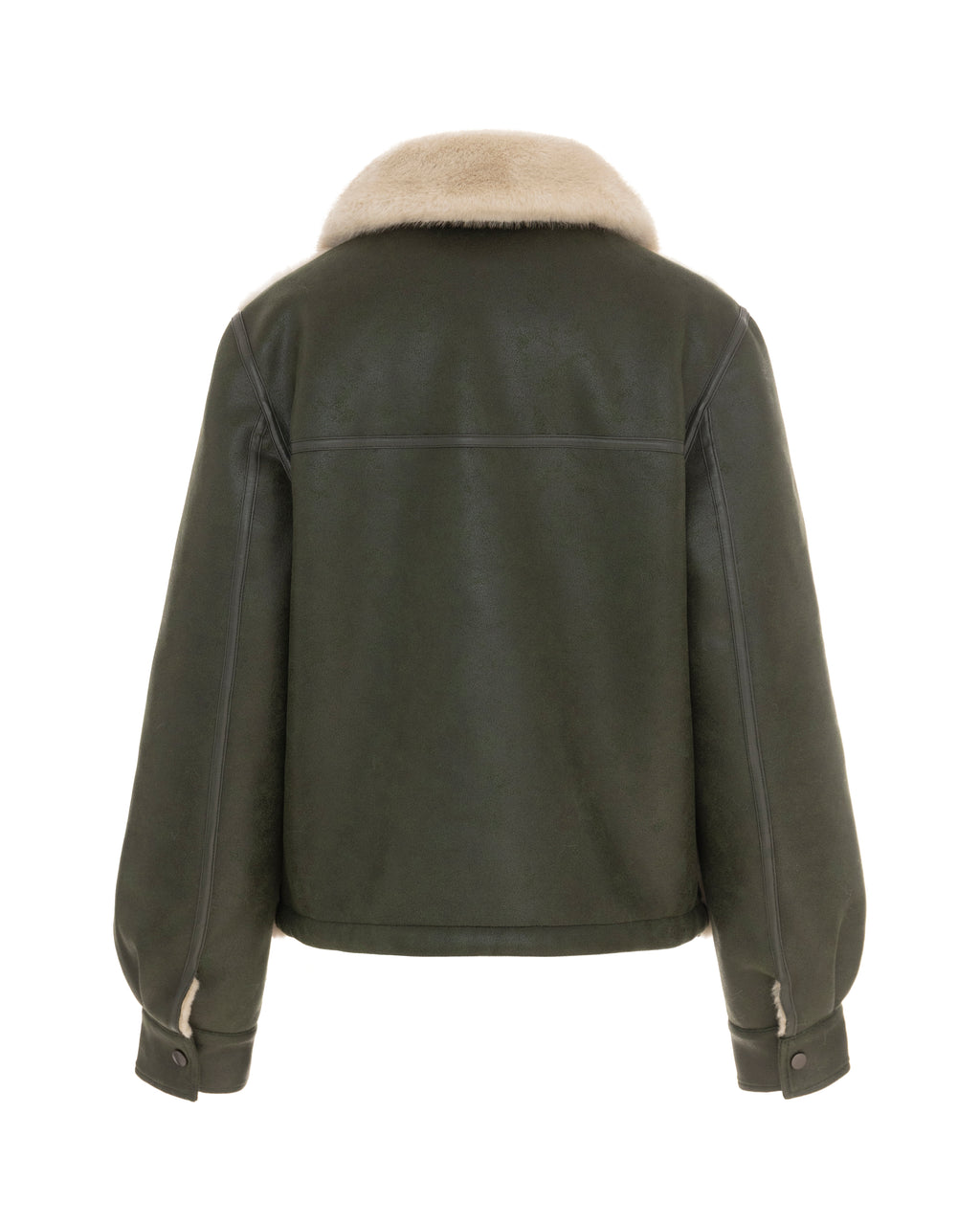 Reversible Barn Jacket in Khaki/Winter White