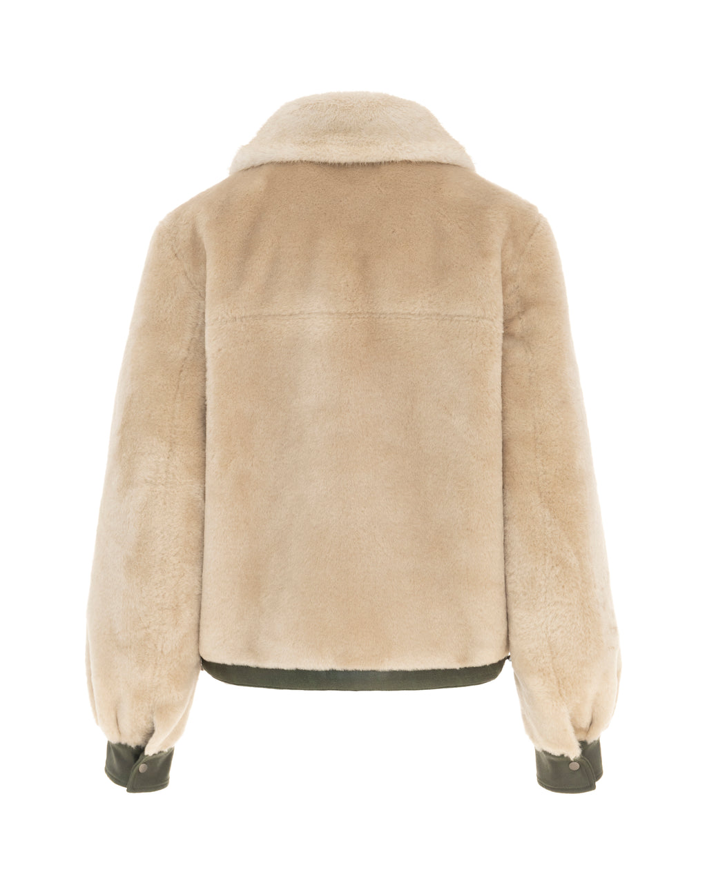Reversible Barn Jacket in Khaki/Winter White